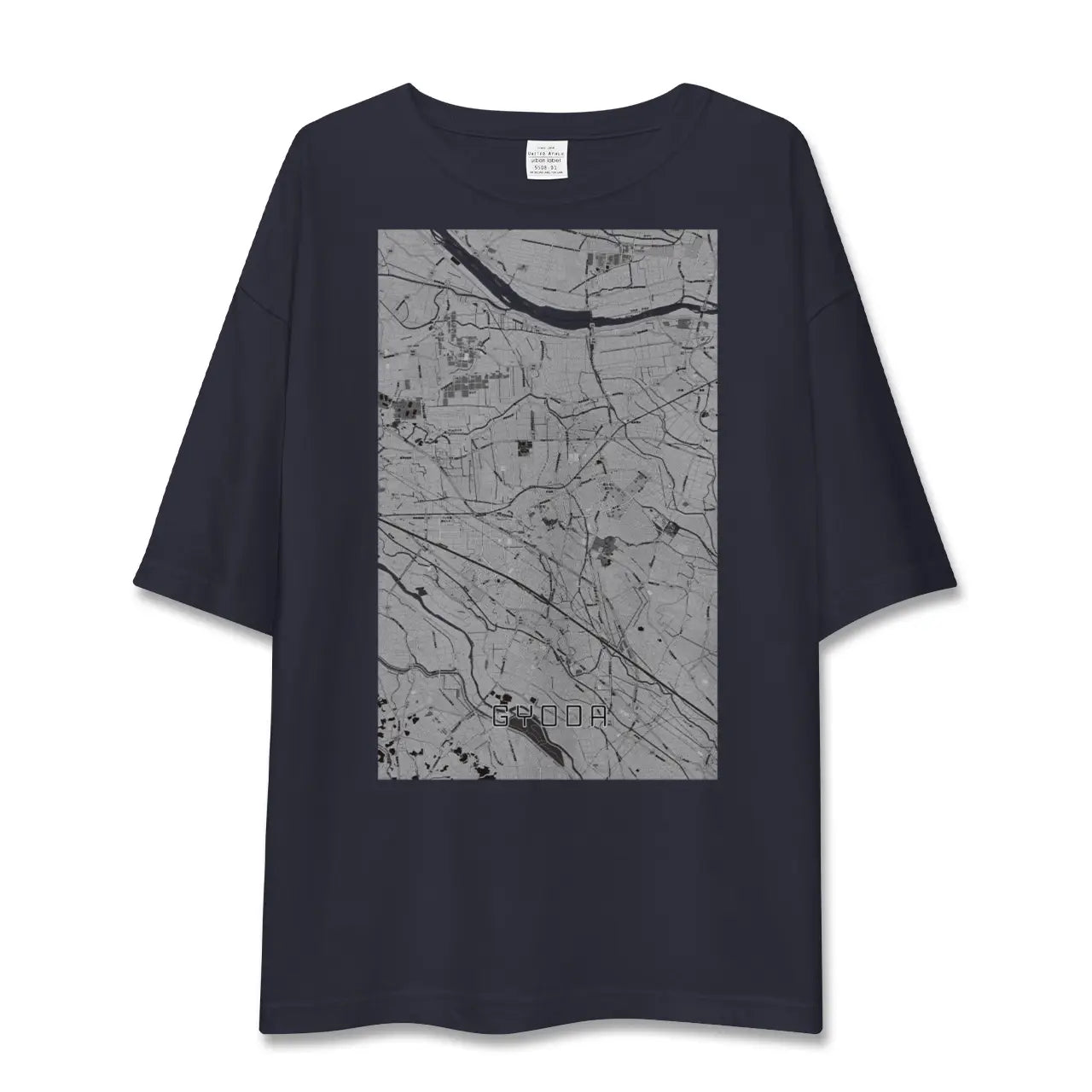 【行田(埼玉県)】地図柄ビッグシルエットTシャツ