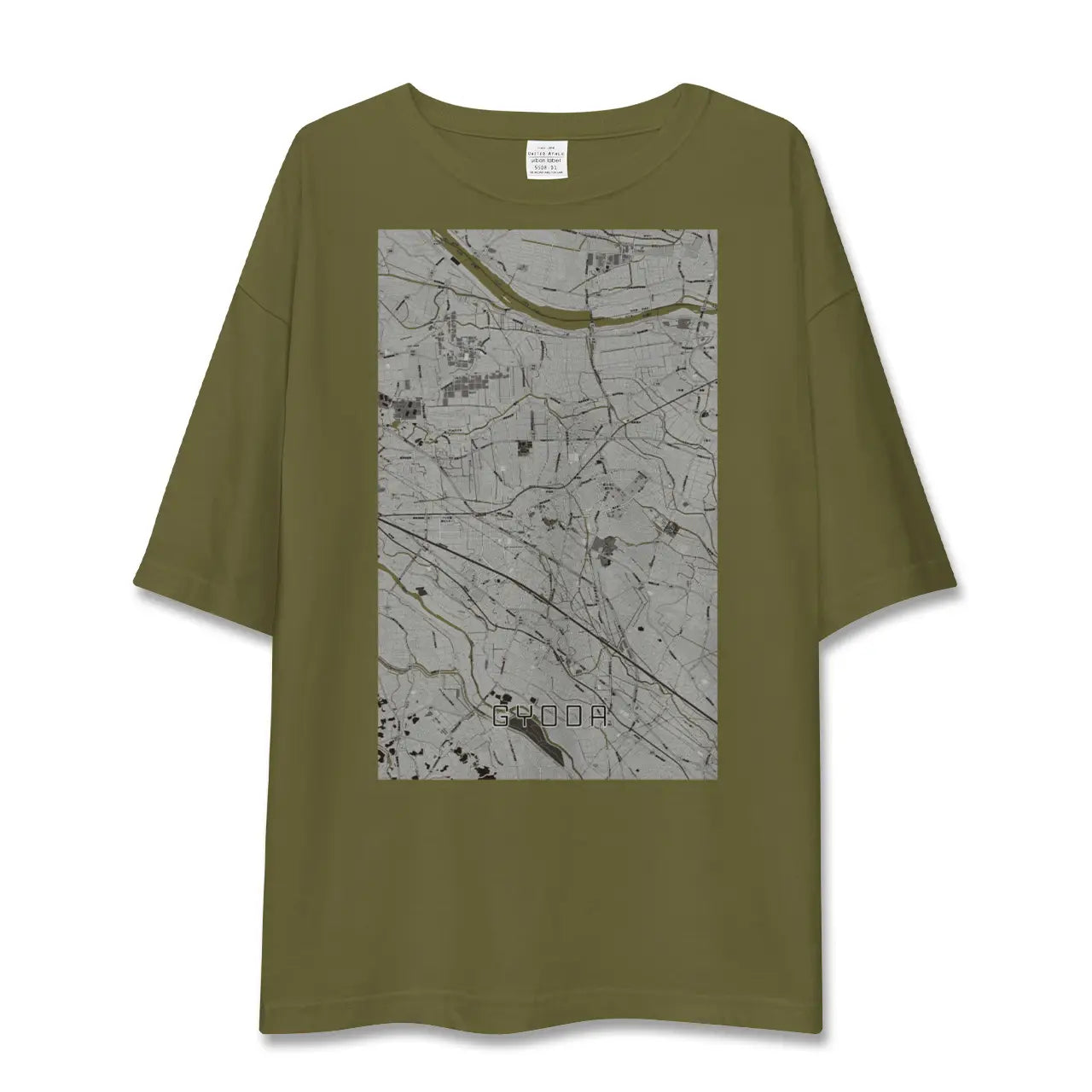 【行田(埼玉県)】地図柄ビッグシルエットTシャツ