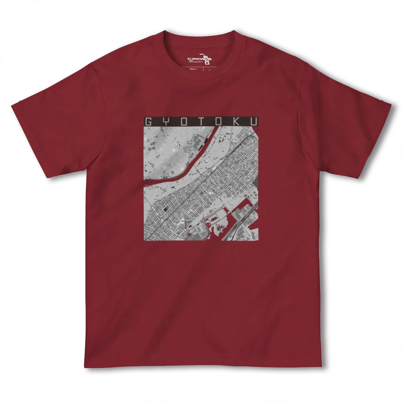 【行徳(千葉県)】地図柄ヘビーウェイトTシャツ