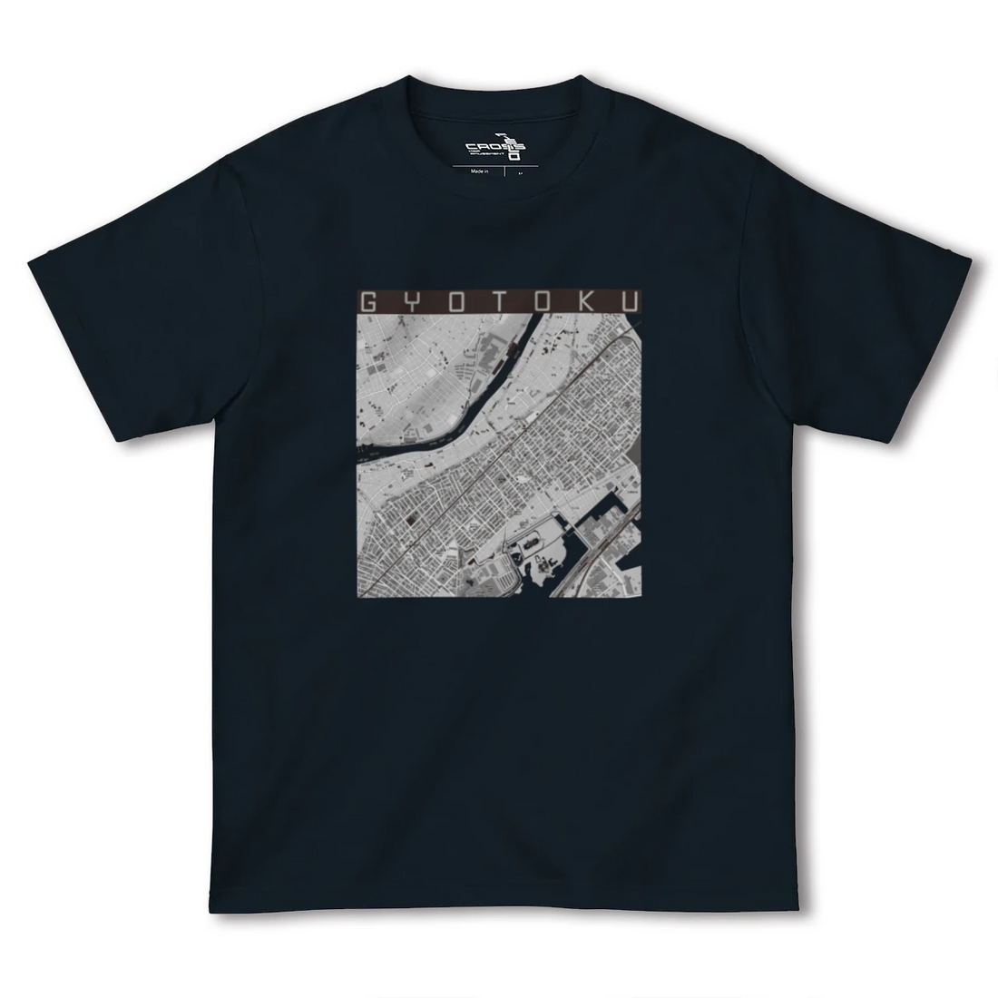 【行徳(千葉県)】地図柄ヘビーウェイトTシャツ