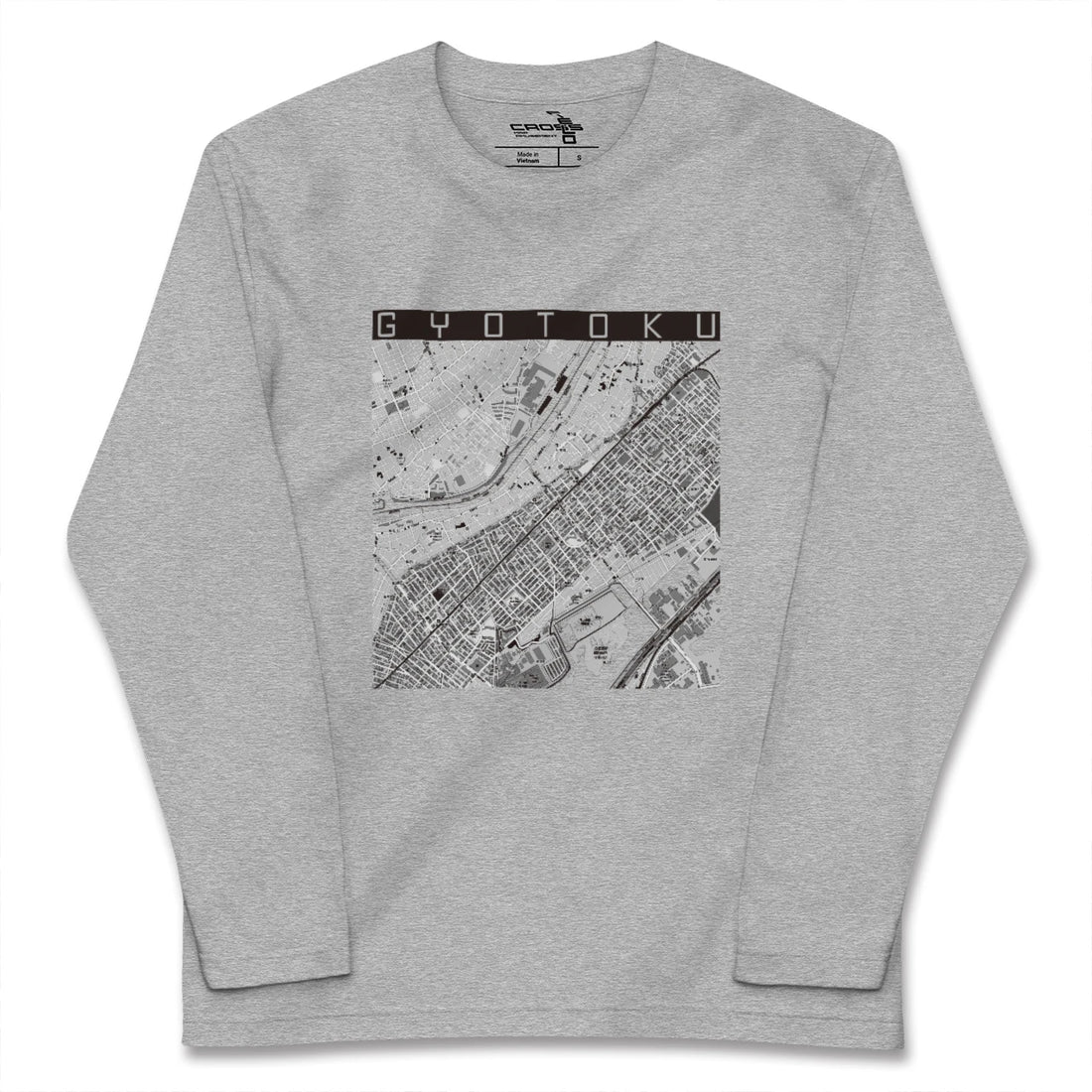 【行徳(千葉県)】地図柄ロングスリーブTシャツ