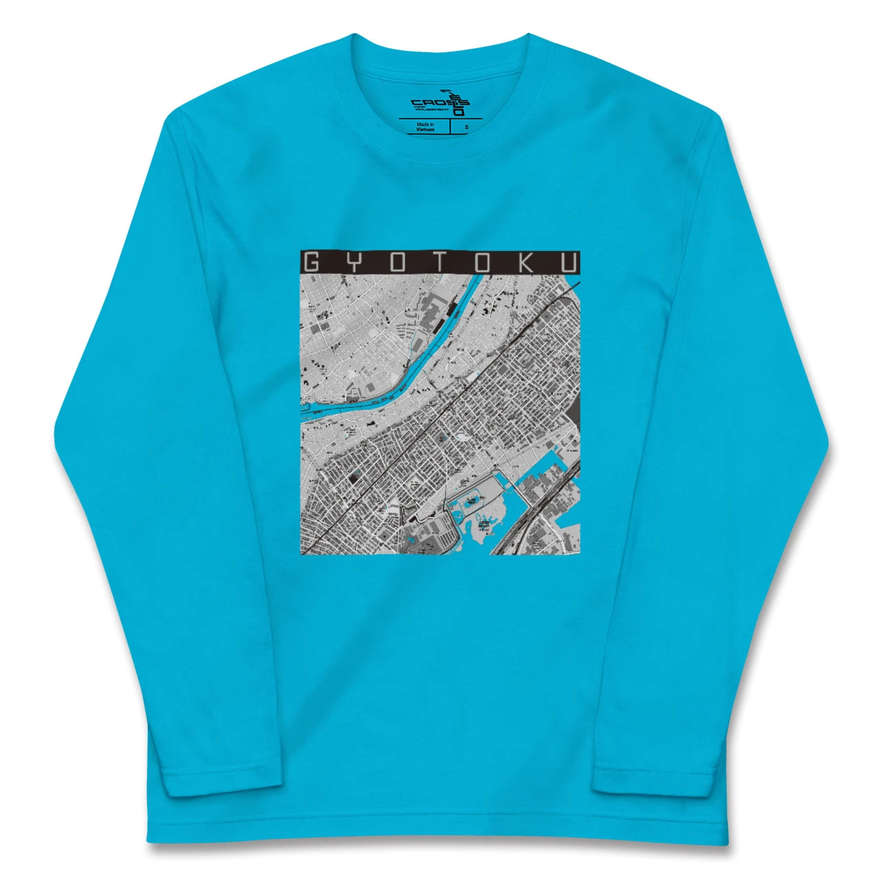 【行徳(千葉県)】地図柄ロングスリーブTシャツ