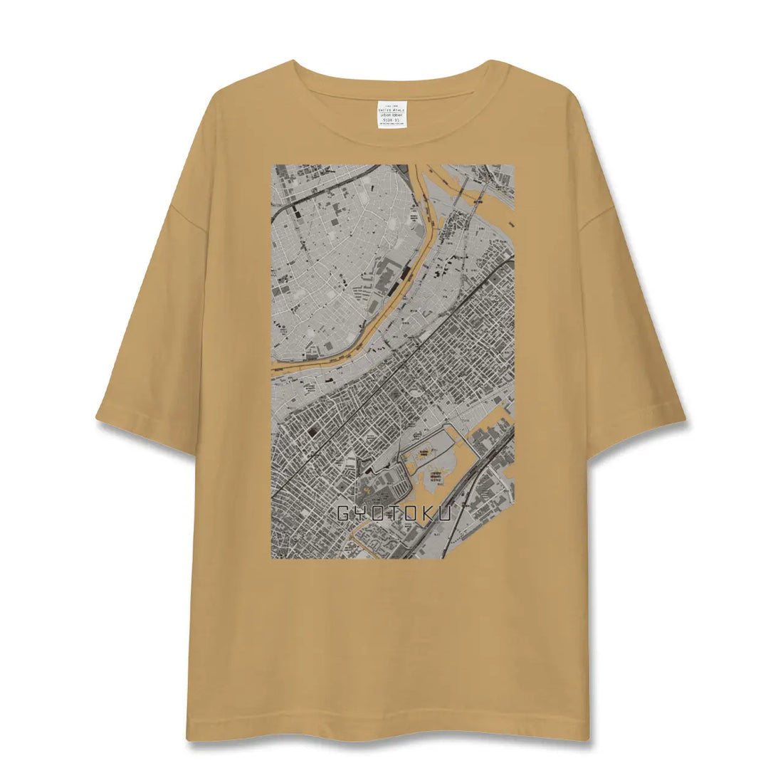 【行徳(千葉県)】地図柄ビッグシルエットTシャツ