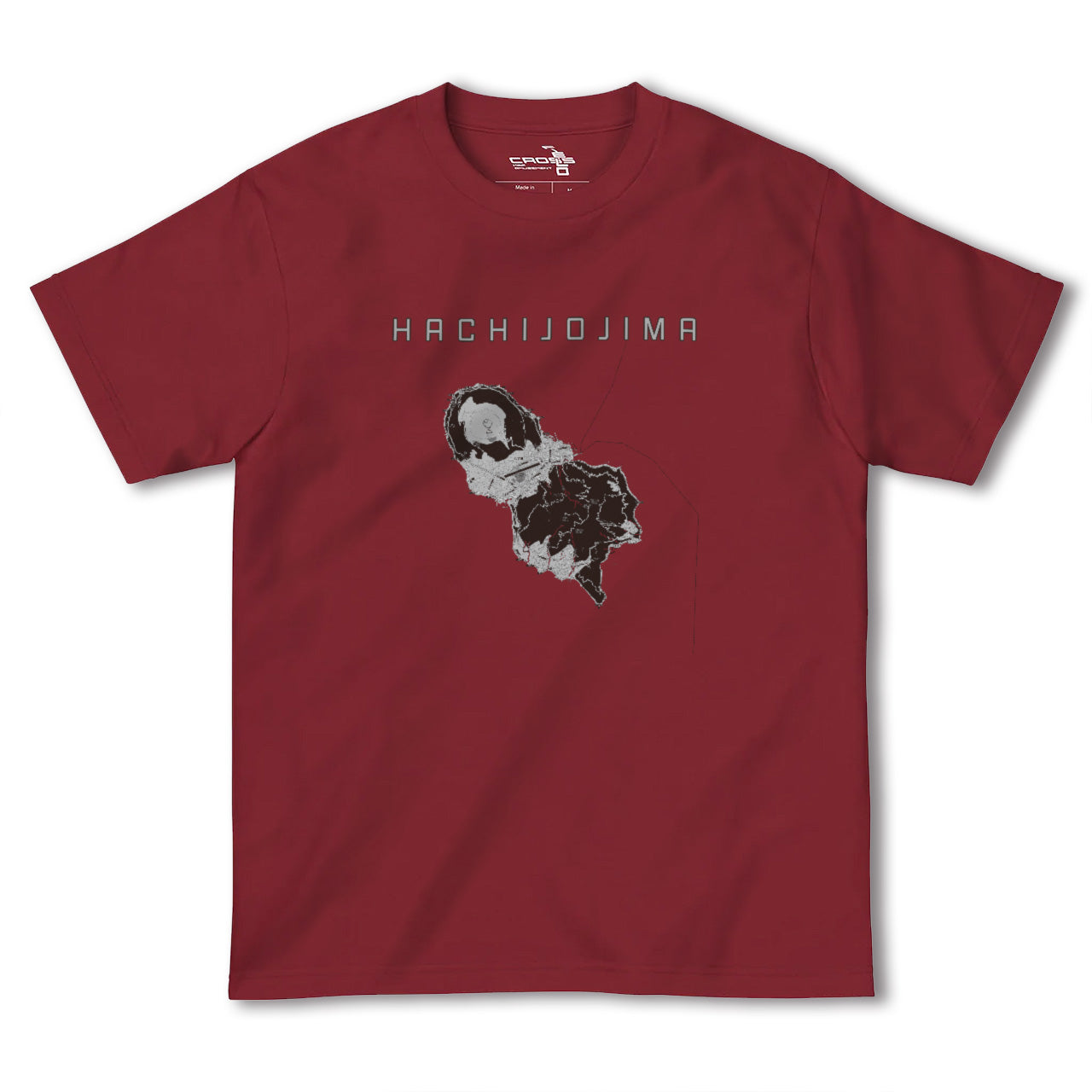 【八丈島(東京都)】地図柄ヘビーウェイトTシャツ