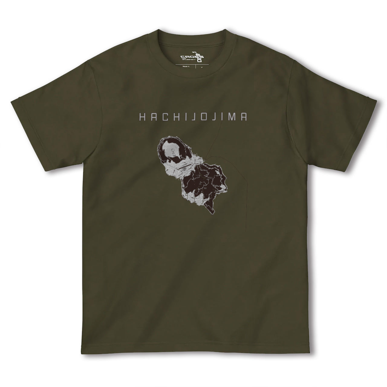 【八丈島(東京都)】地図柄ヘビーウェイトTシャツ