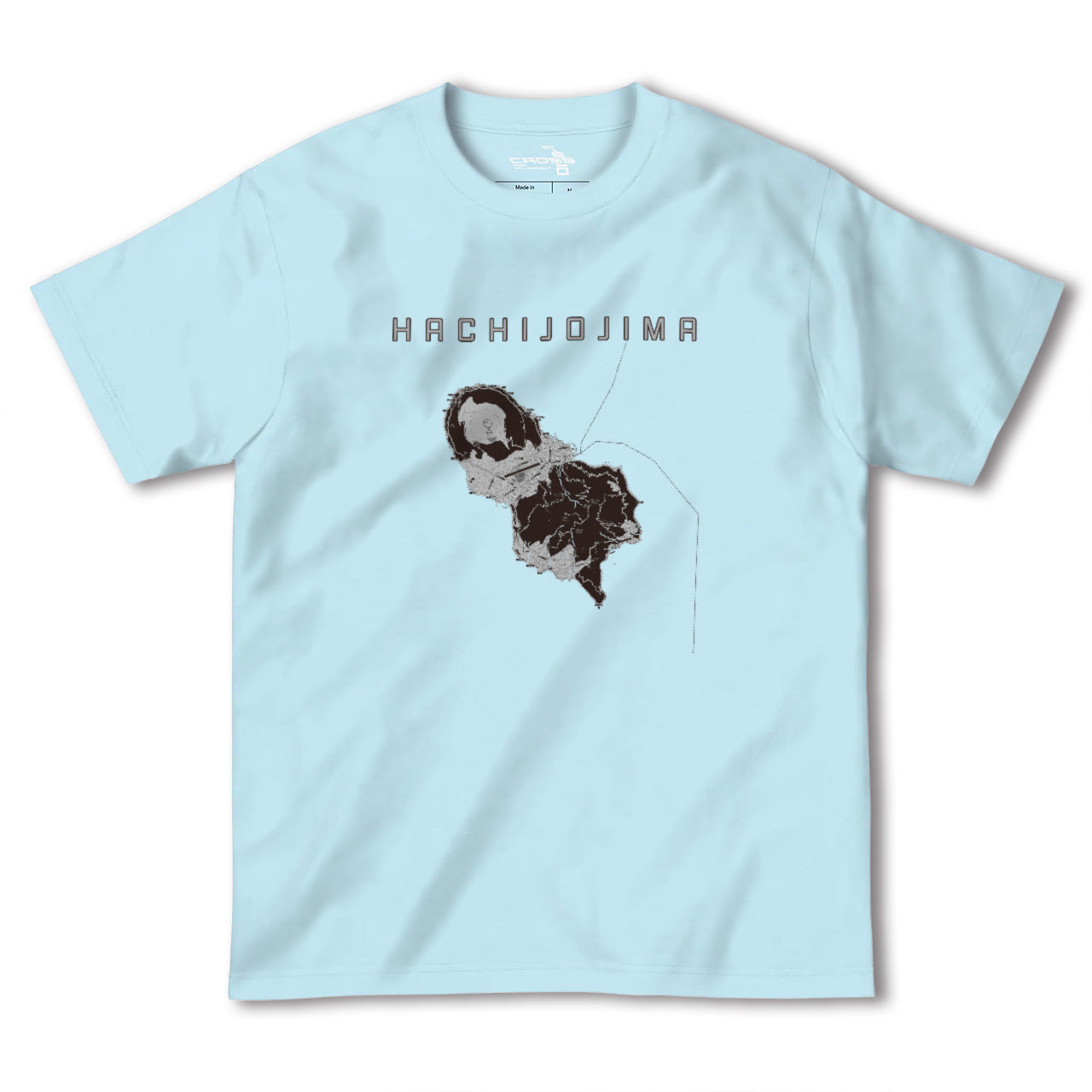 【八丈島(東京都)】地図柄ヘビーウェイトTシャツ