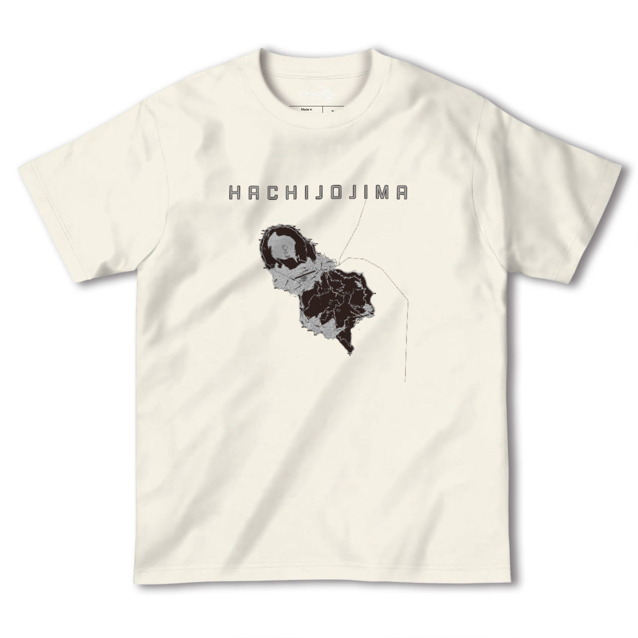 【八丈島(東京都)】地図柄ヘビーウェイトTシャツ