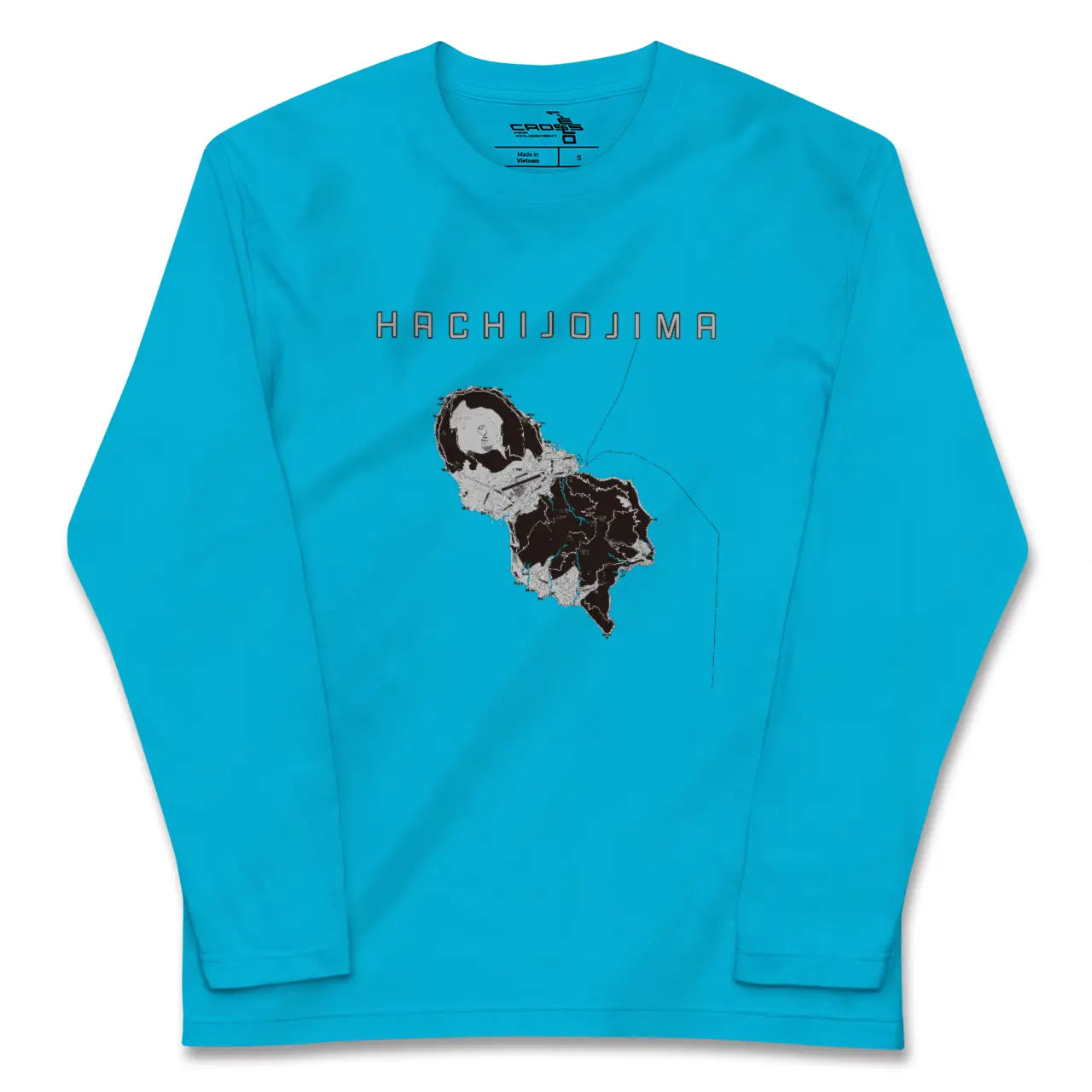 【八丈島(東京都)】地図柄ロングスリーブTシャツ