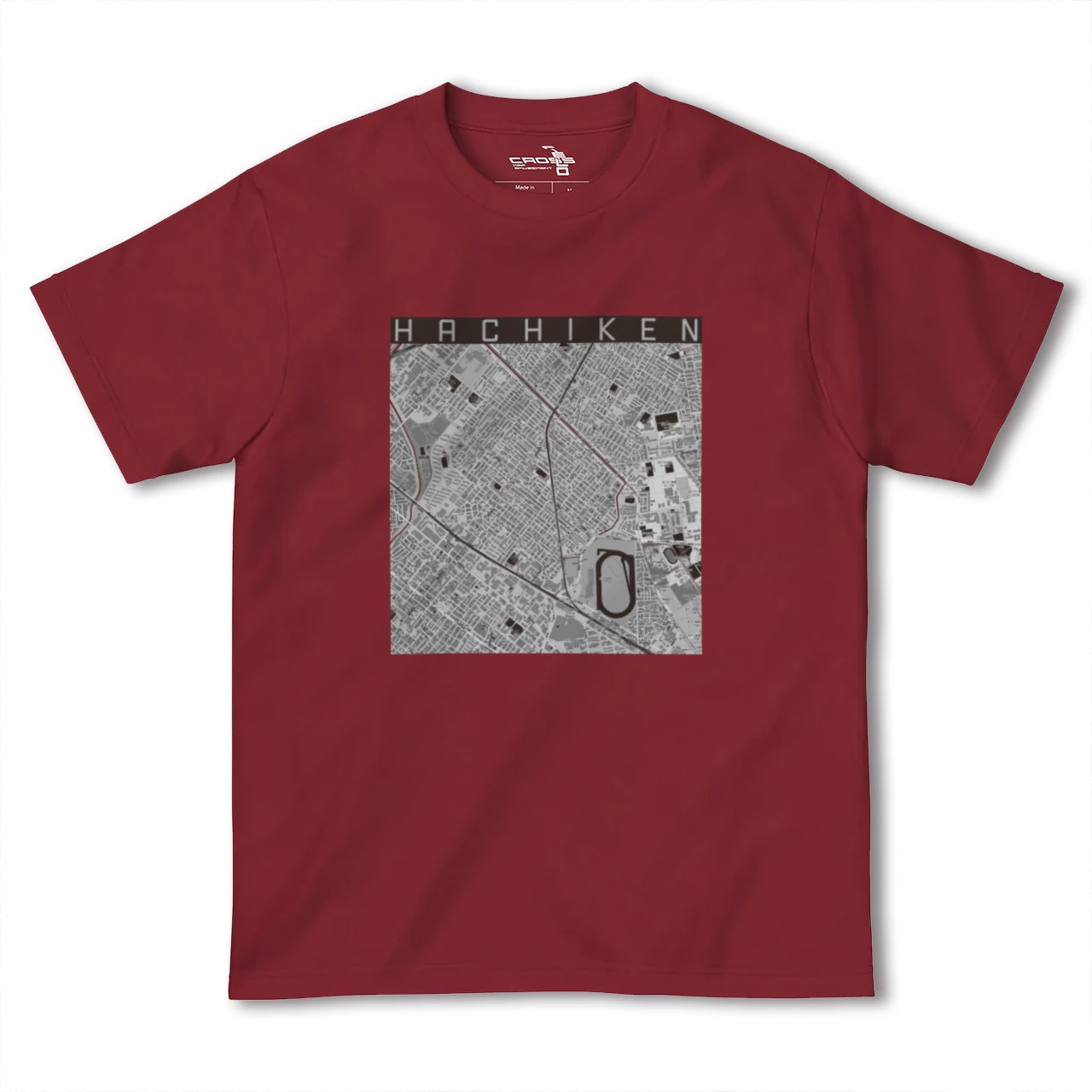 【八軒(北海道)】地図柄ヘビーウェイトTシャツ