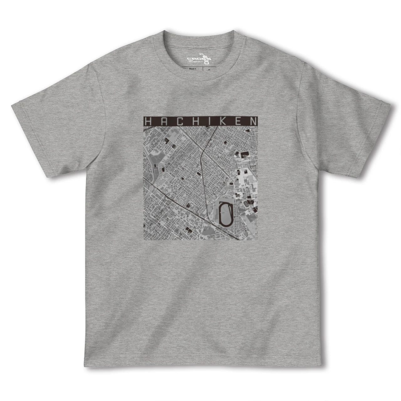 【八軒(北海道)】地図柄ヘビーウェイトTシャツ