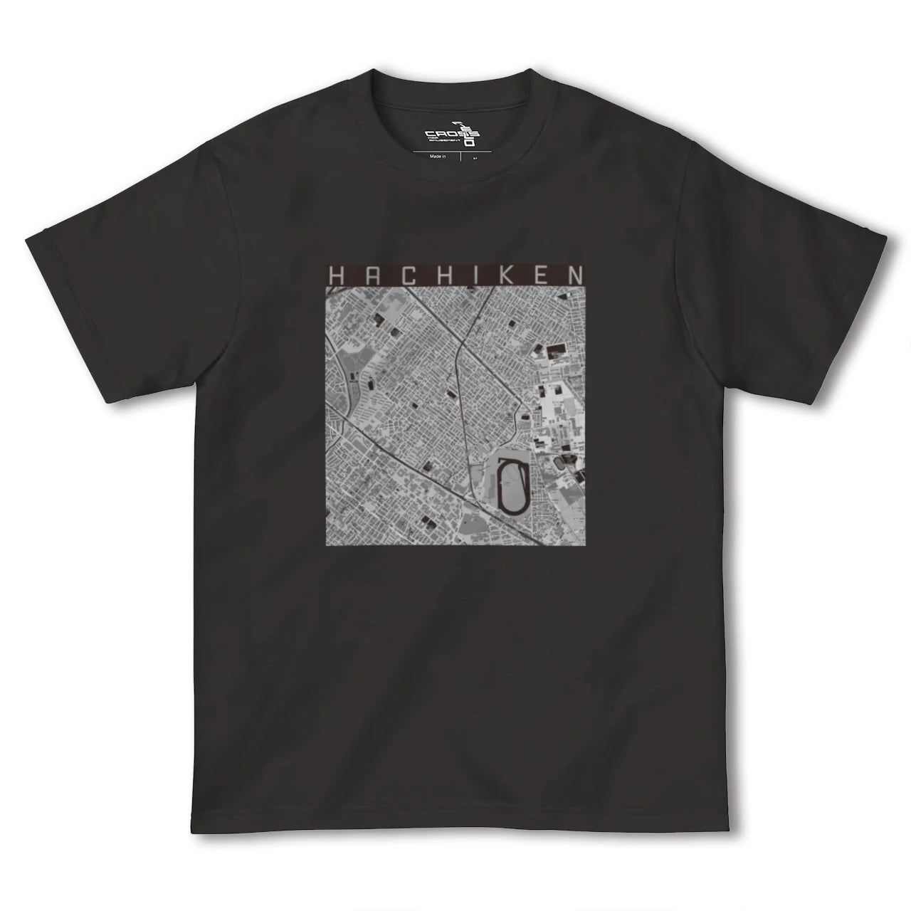 【八軒(北海道)】地図柄ヘビーウェイトTシャツ