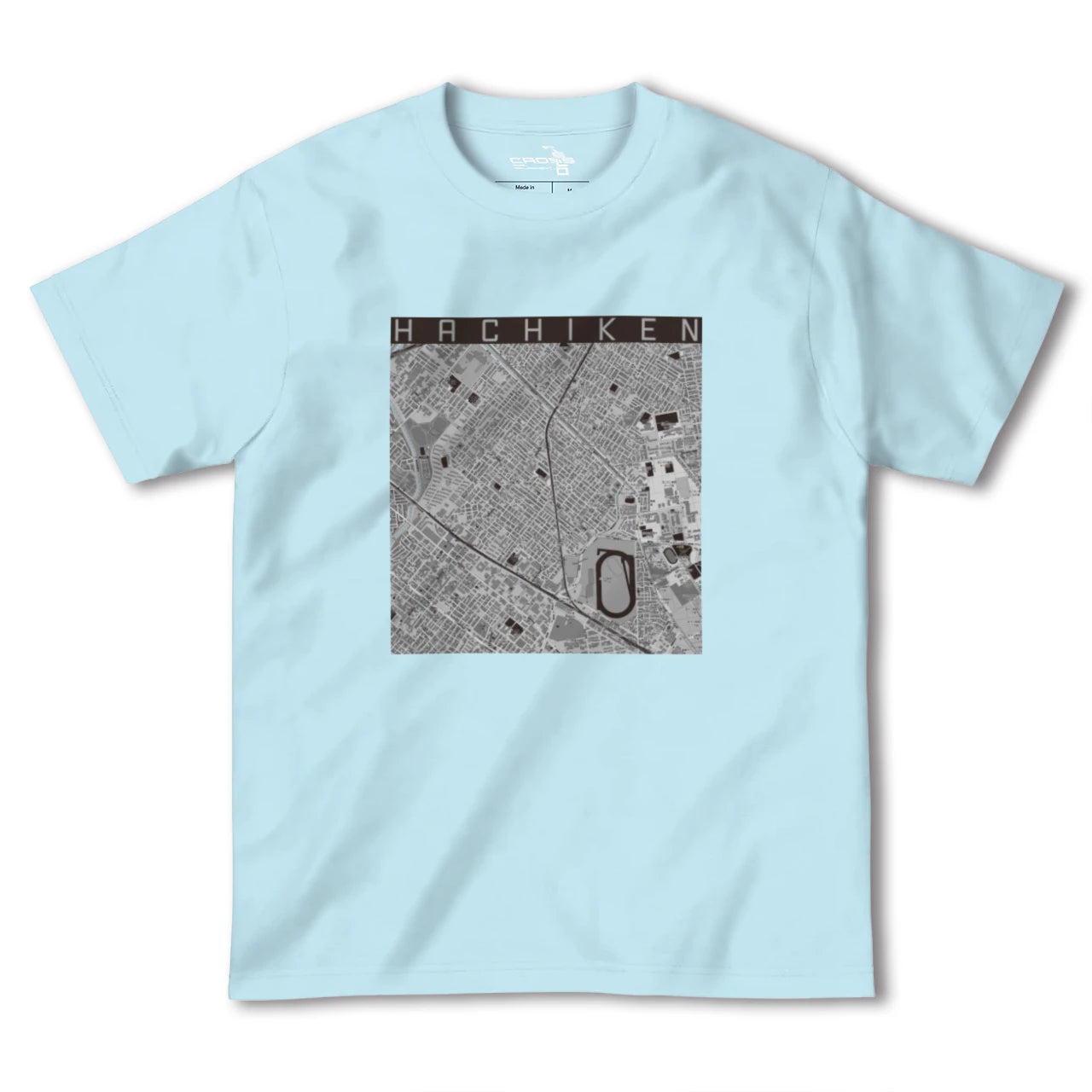 【八軒(北海道)】地図柄ヘビーウェイトTシャツ