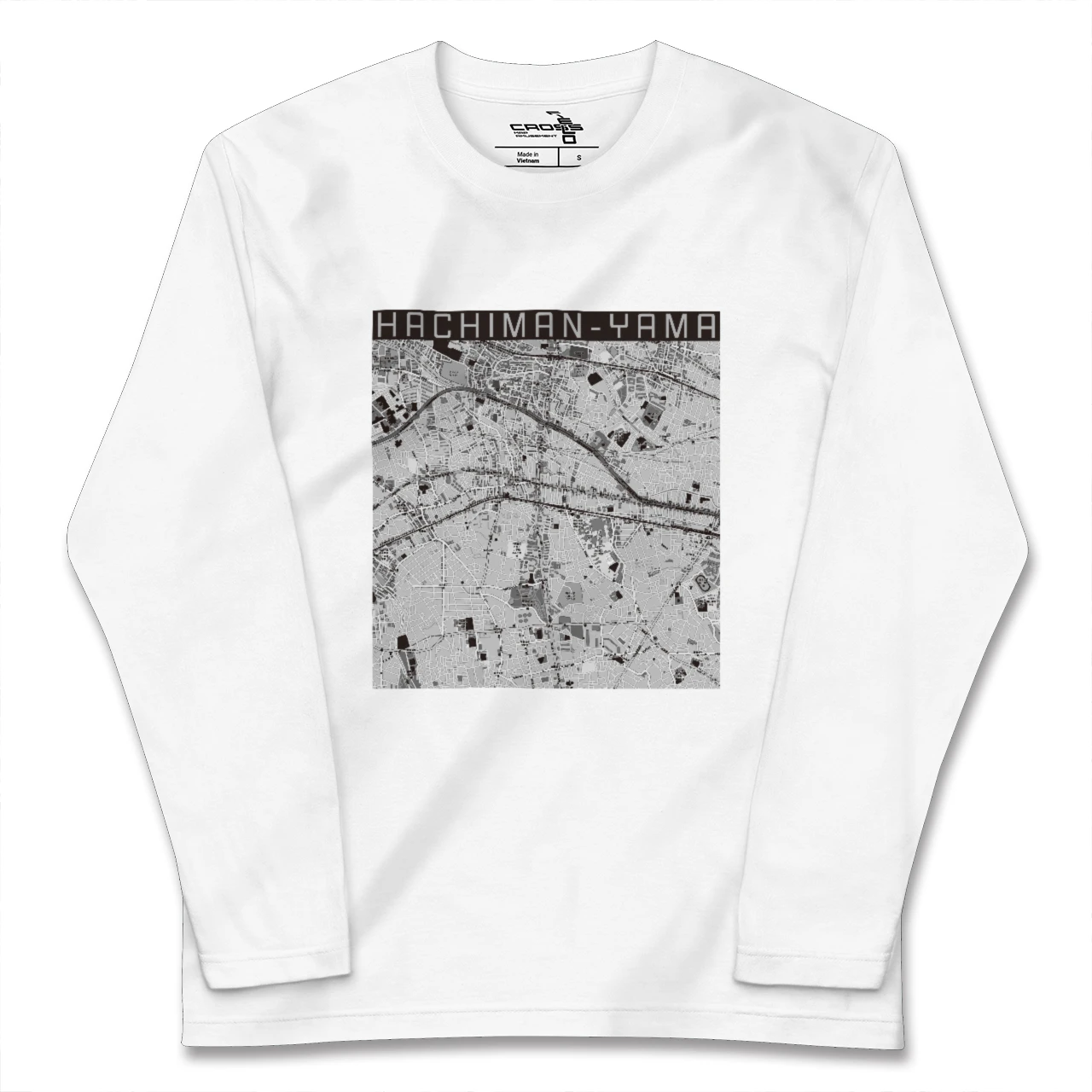 【八幡山(東京都)】地図柄ロングスリーブTシャツ