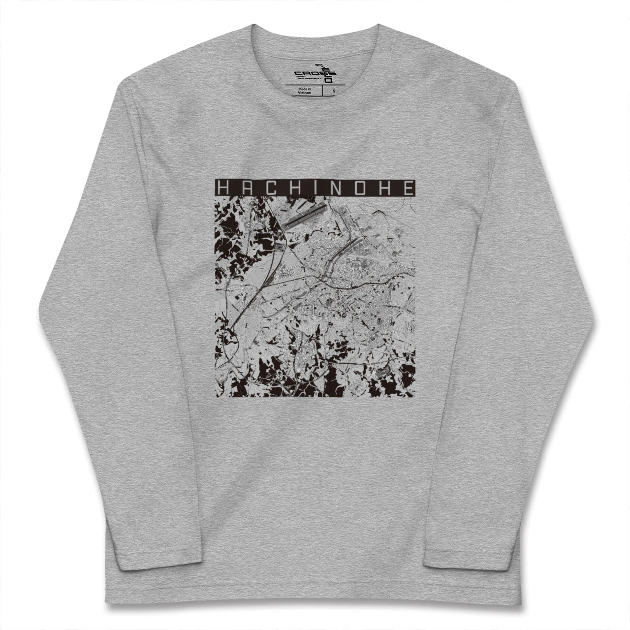 【八戸(青森県)】地図柄ロングスリーブTシャツ