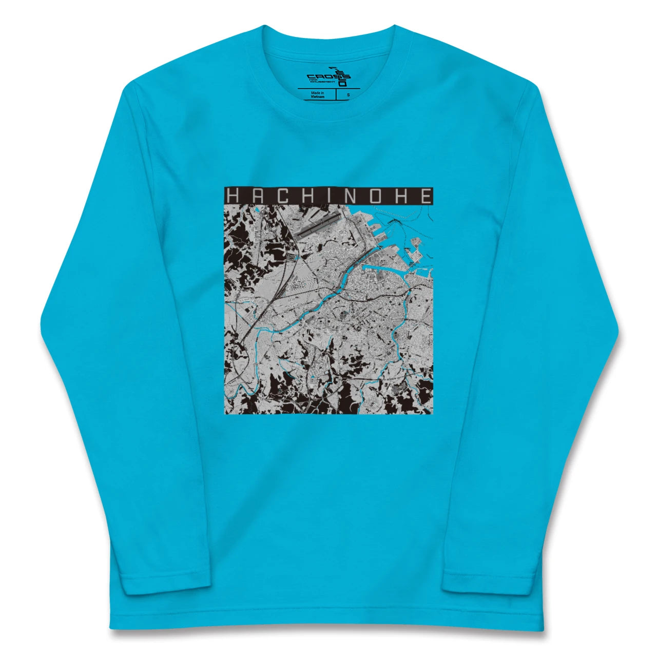 【八戸(青森県)】地図柄ロングスリーブTシャツ