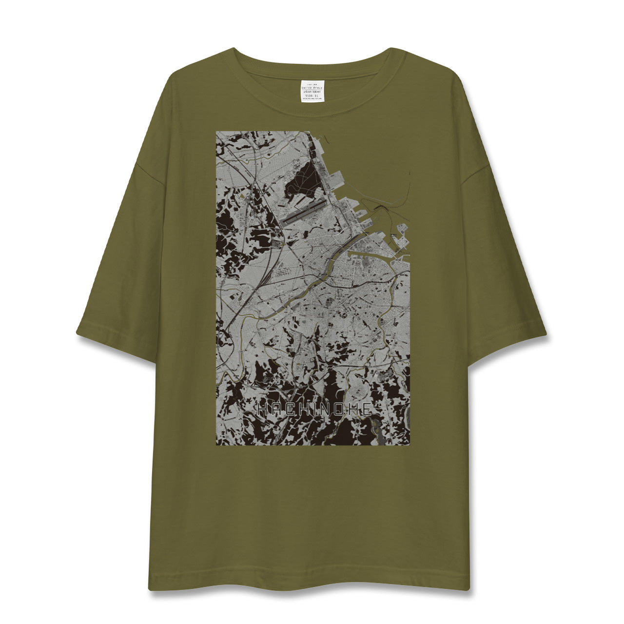 【八戸(青森県)】地図柄ビッグシルエットTシャツ