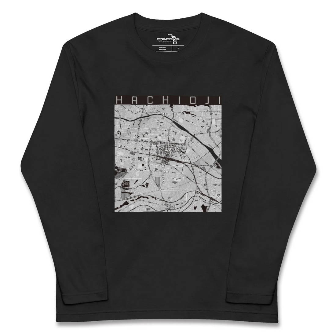 【八王子(東京都)】地図柄ロングスリーブTシャツ