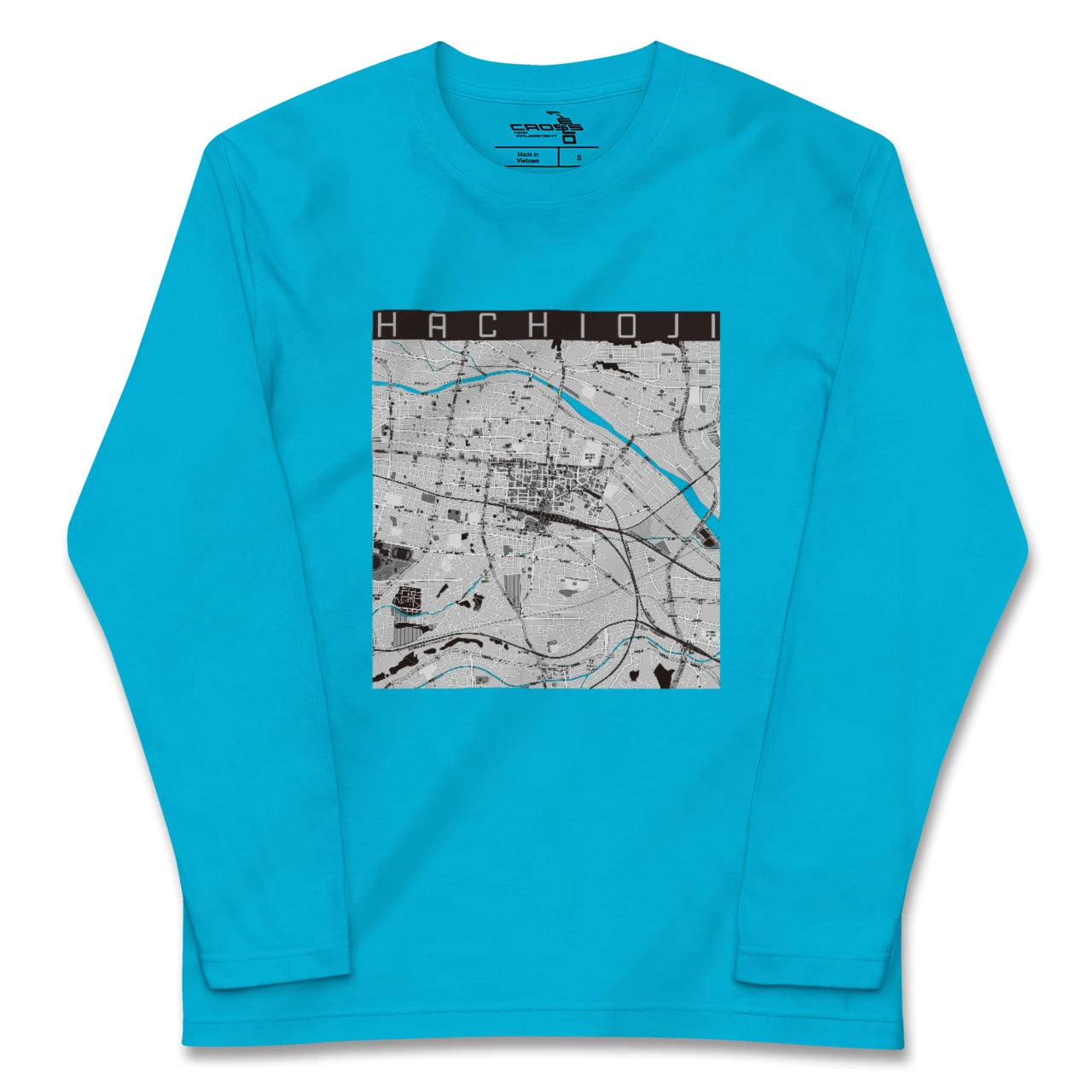 【八王子(東京都)】地図柄ロングスリーブTシャツ