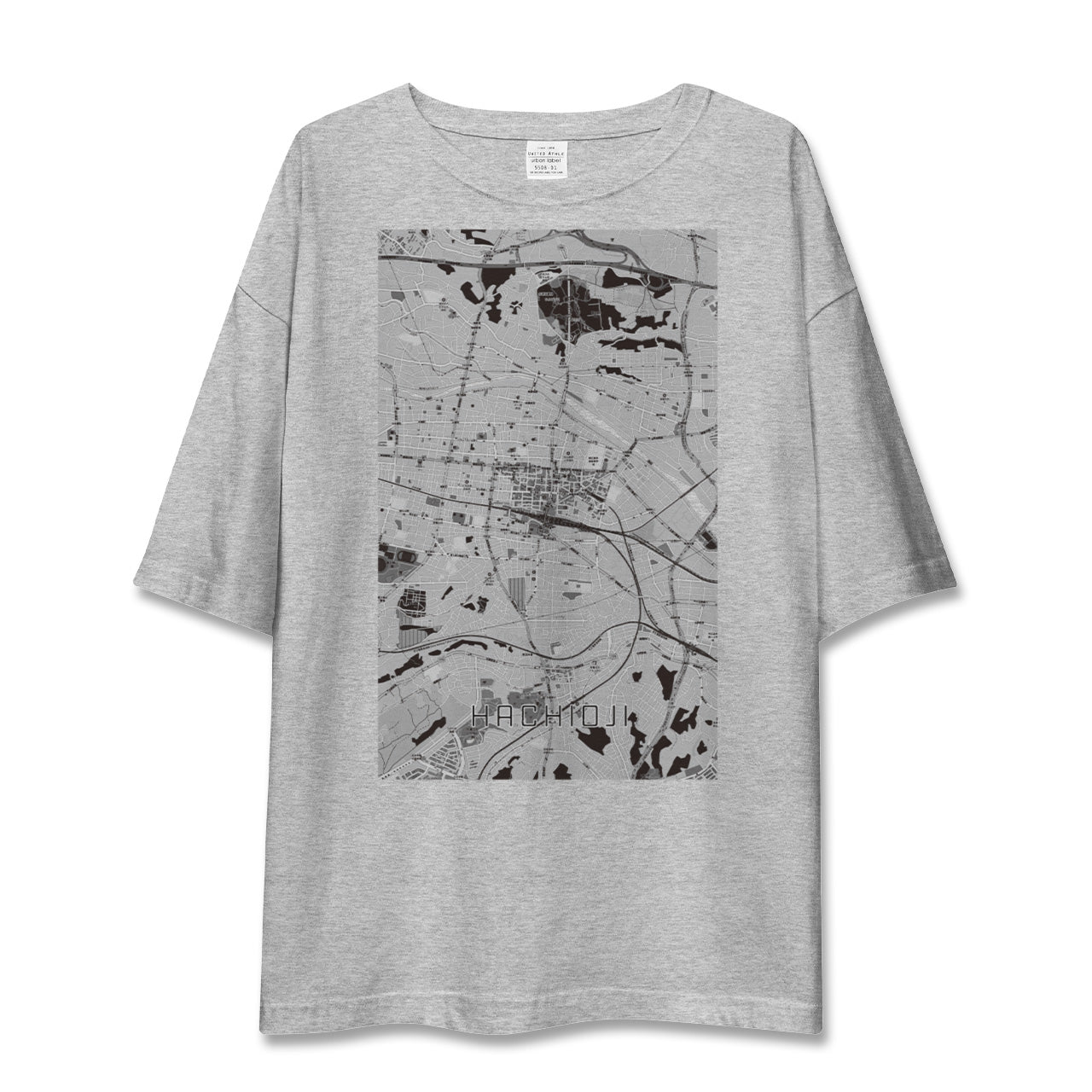 【八王子(東京都)】地図柄ビッグシルエットTシャツ