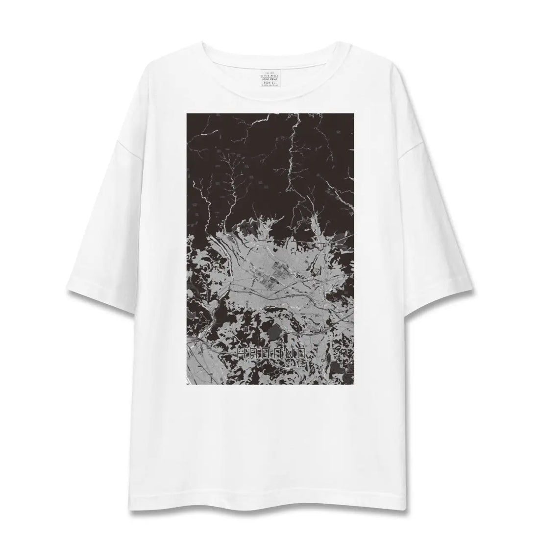 【秦野(神奈川県)】地図柄ビッグシルエットTシャツ