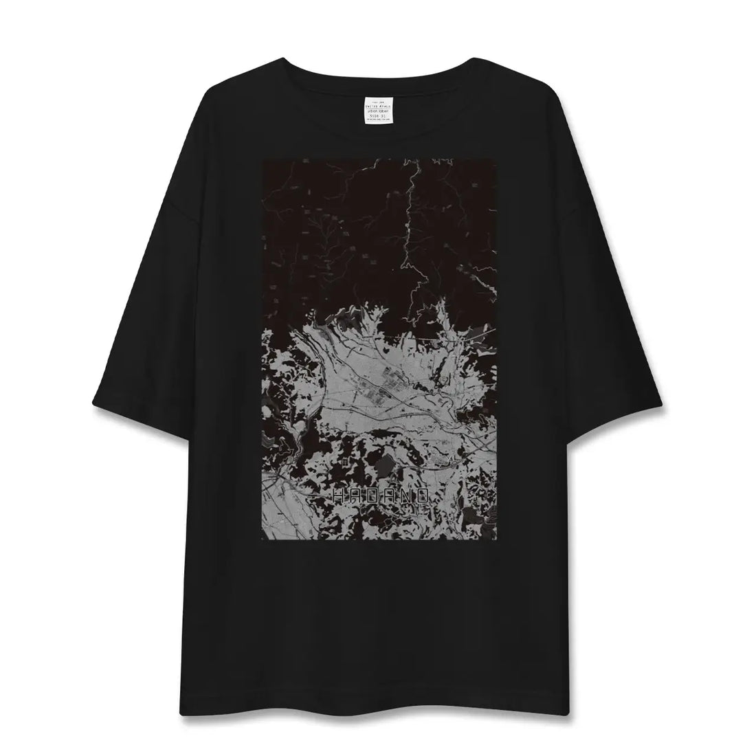 【秦野(神奈川県)】地図柄ビッグシルエットTシャツ