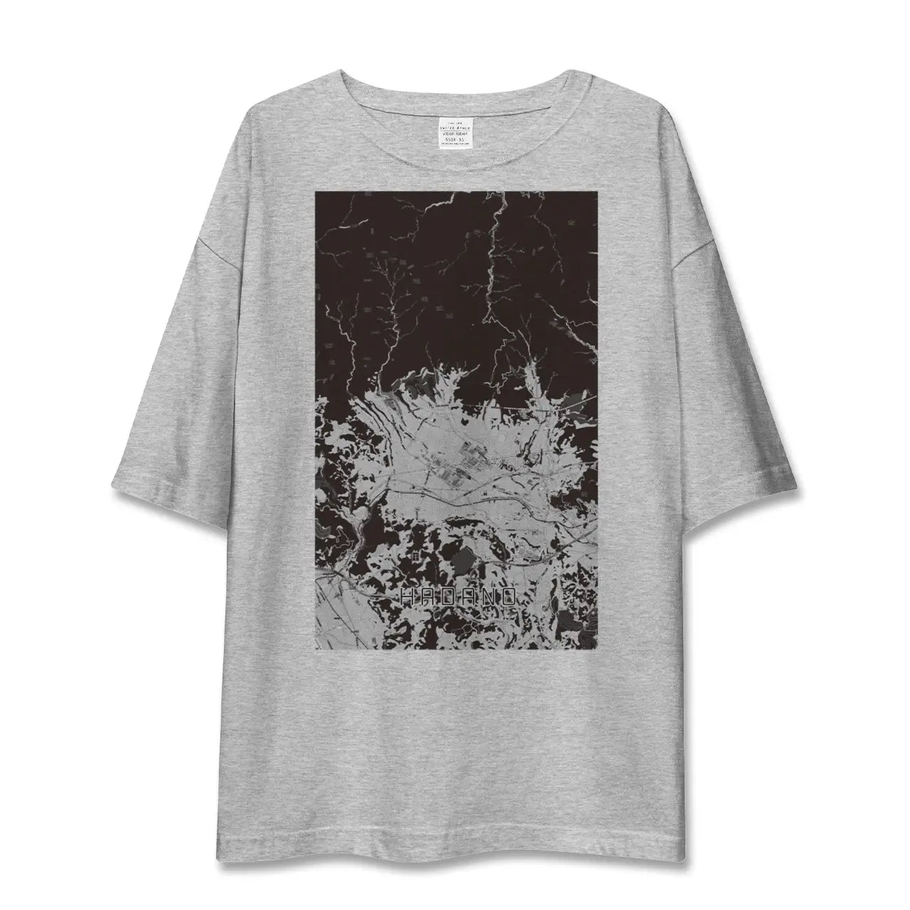 【秦野(神奈川県)】地図柄ビッグシルエットTシャツ