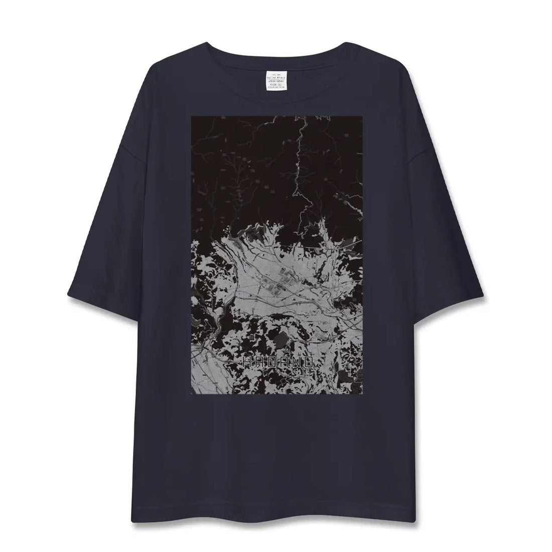 【秦野(神奈川県)】地図柄ビッグシルエットTシャツ