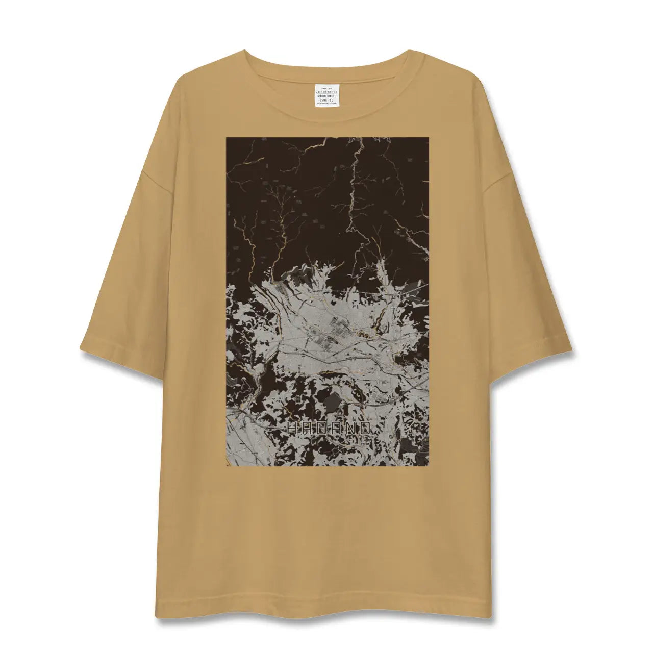 【秦野(神奈川県)】地図柄ビッグシルエットTシャツ