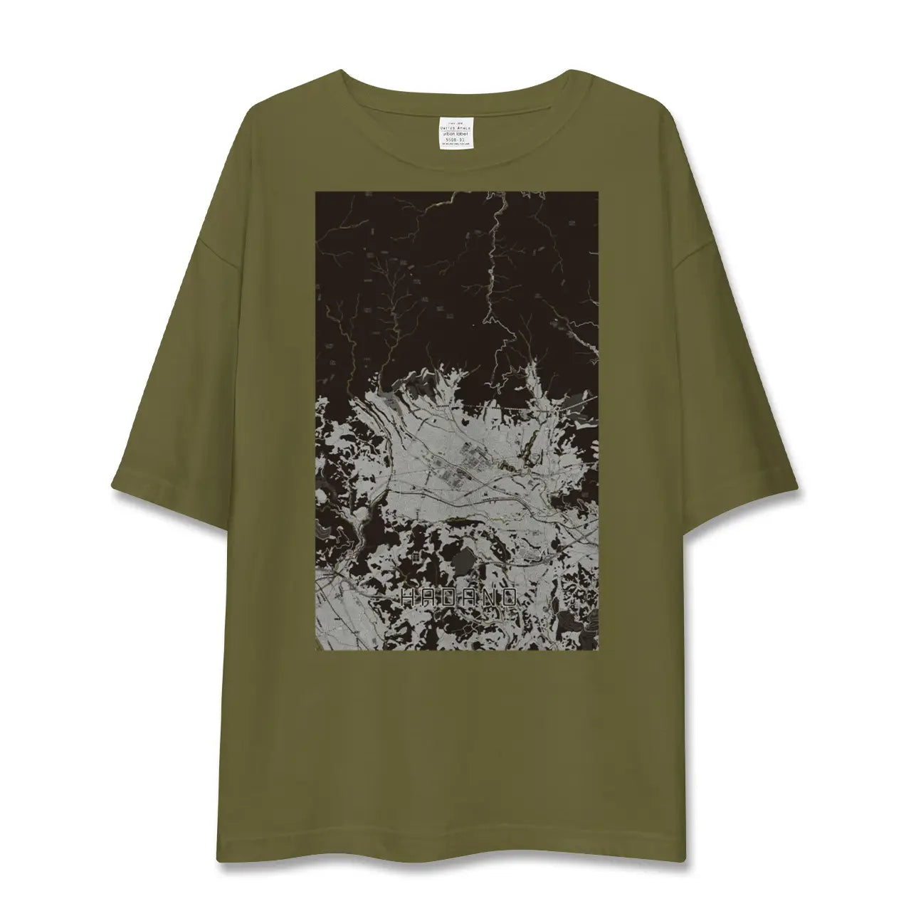 【秦野(神奈川県)】地図柄ビッグシルエットTシャツ