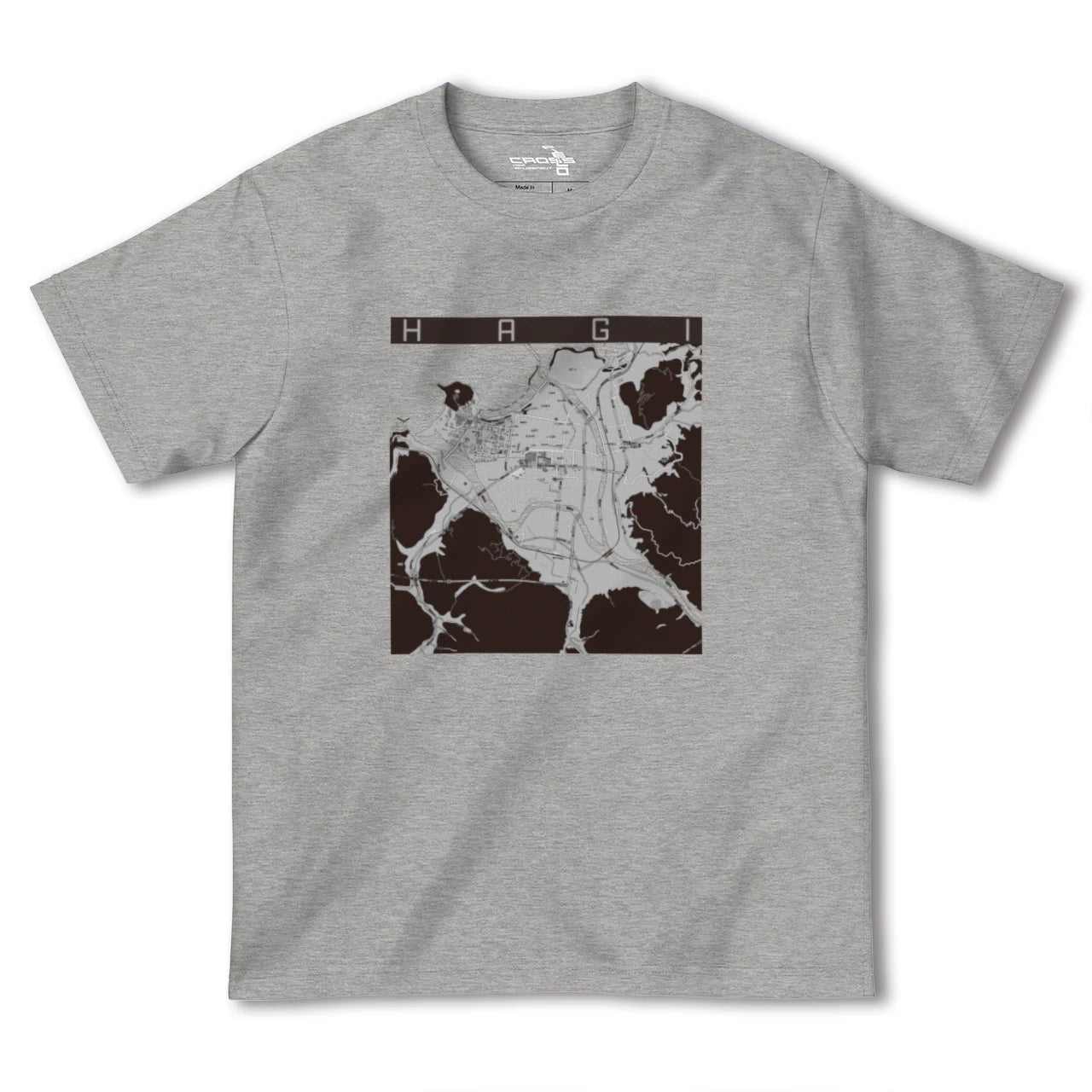【萩2(山口県)】地図柄ヘビーウェイトTシャツ