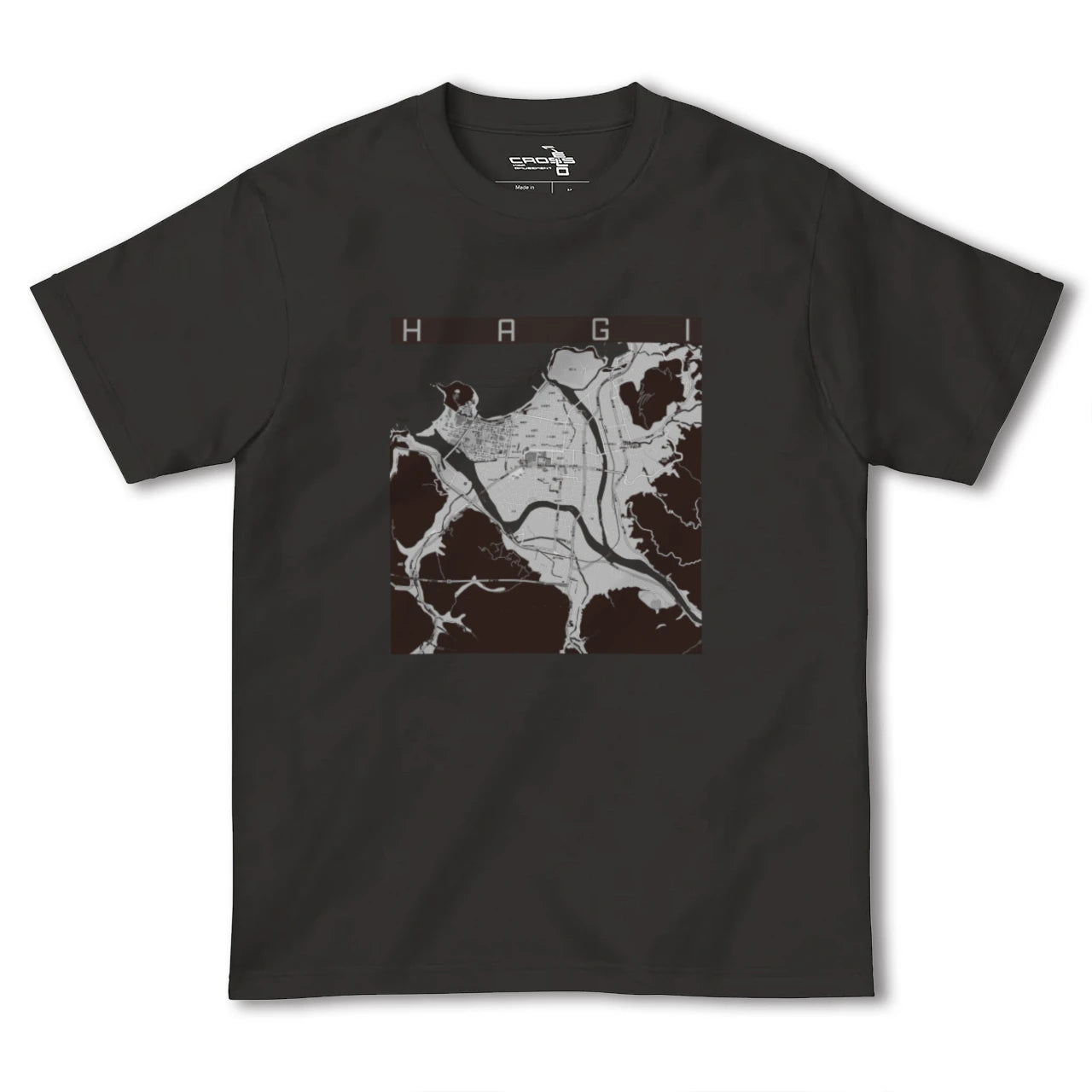 【萩2(山口県)】地図柄ヘビーウェイトTシャツ