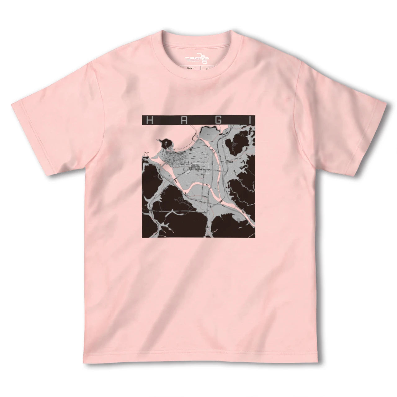 【萩2(山口県)】地図柄ヘビーウェイトTシャツ