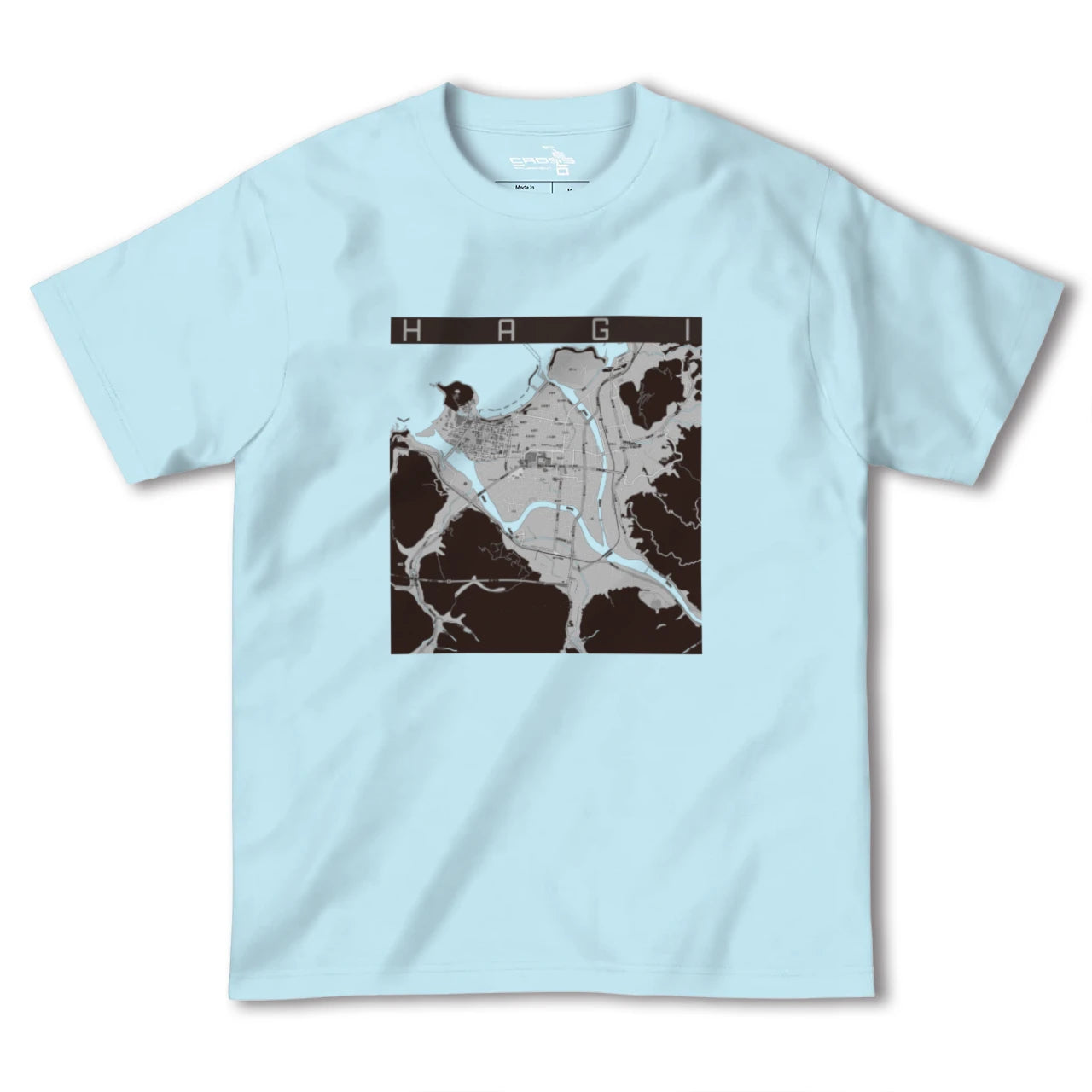 【萩2(山口県)】地図柄ヘビーウェイトTシャツ