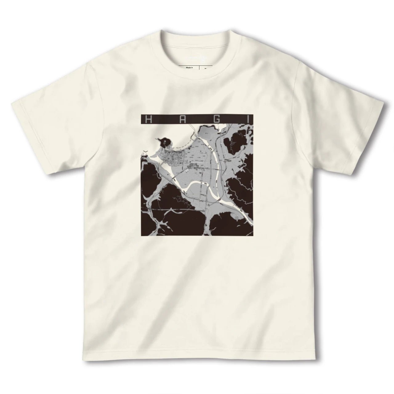 【萩2(山口県)】地図柄ヘビーウェイトTシャツ