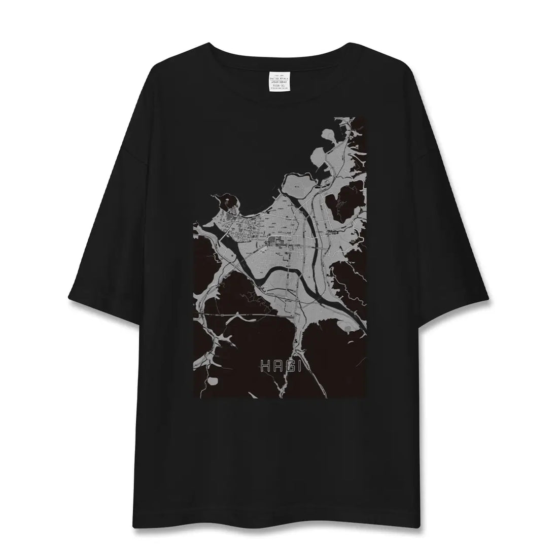 【萩2(山口県)】地図柄ビッグシルエットTシャツ