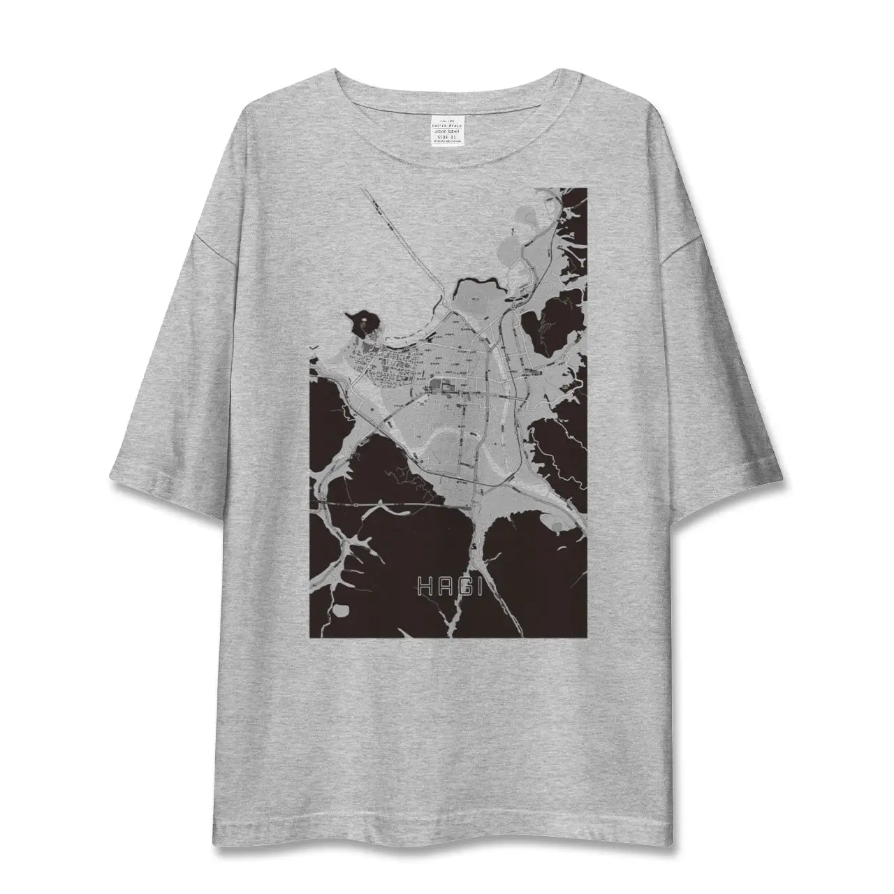 【萩2(山口県)】地図柄ビッグシルエットTシャツ