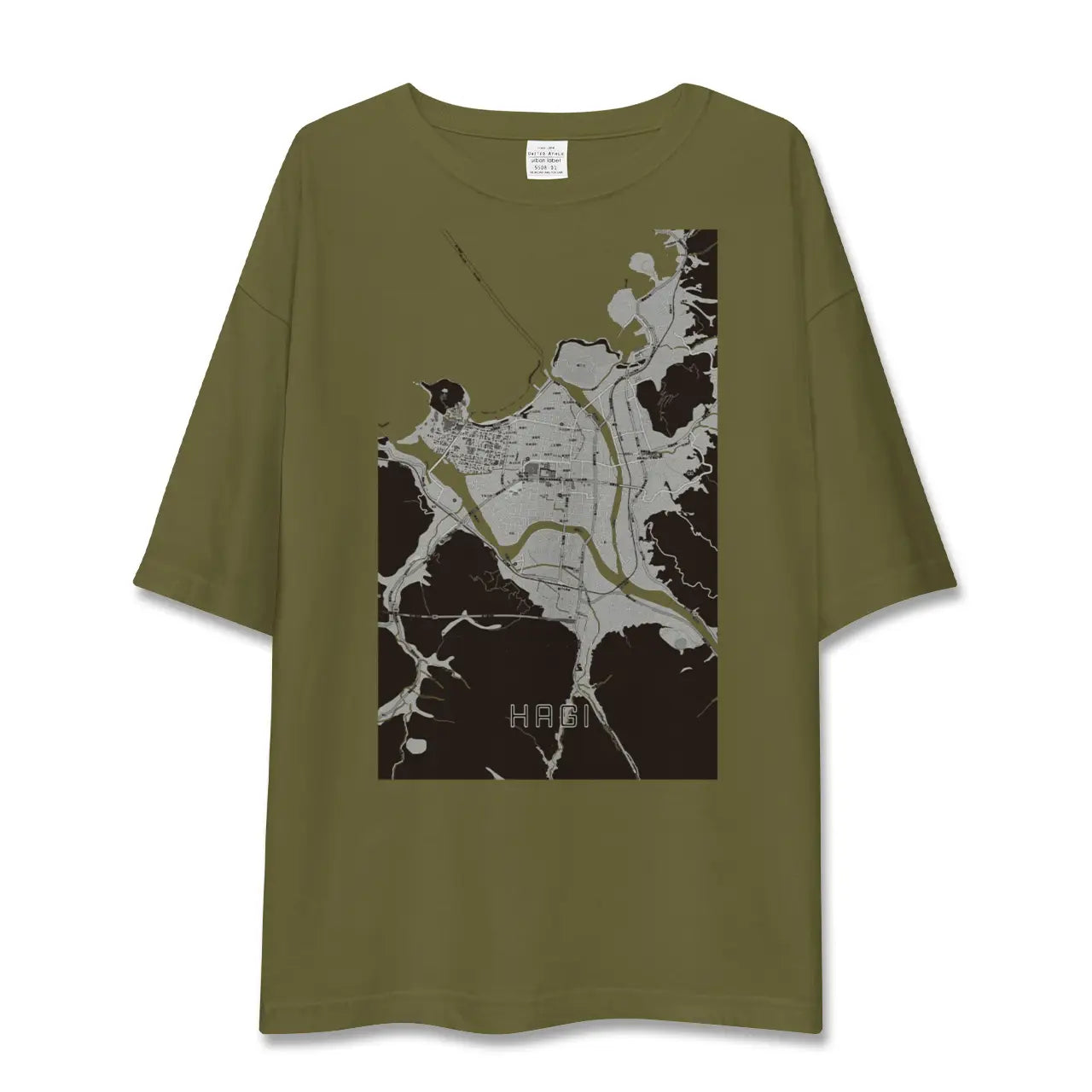 【萩2(山口県)】地図柄ビッグシルエットTシャツ