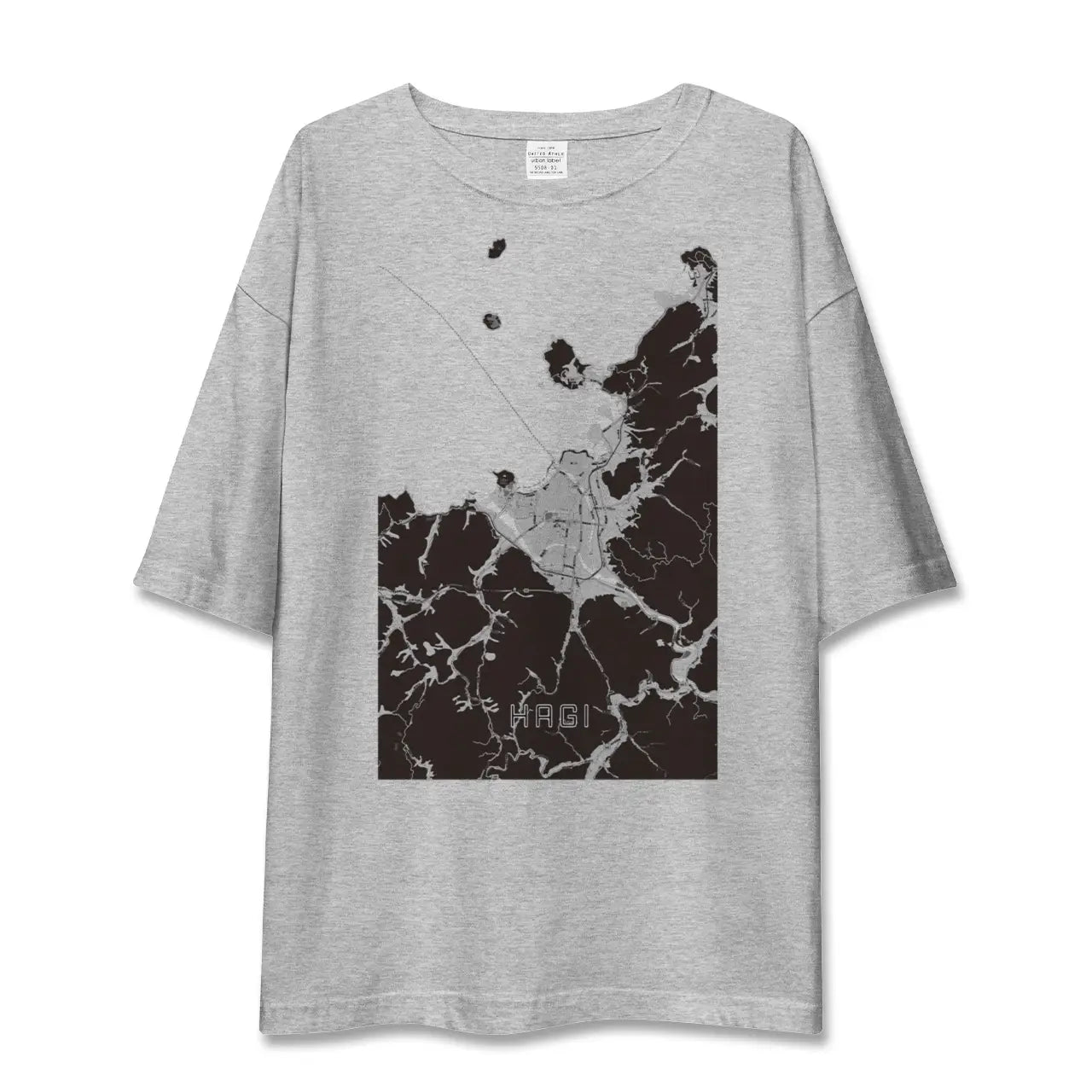 【萩(山口県)】地図柄ビッグシルエットTシャツ