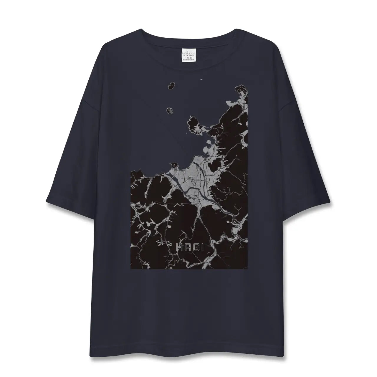【萩(山口県)】地図柄ビッグシルエットTシャツ