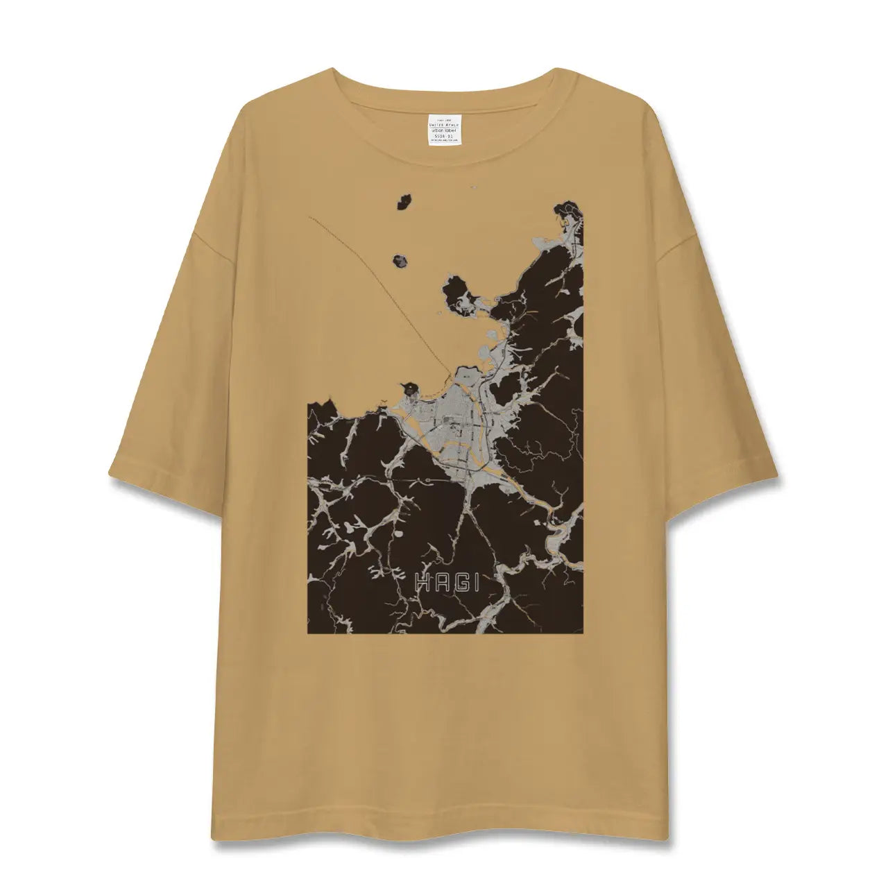 【萩(山口県)】地図柄ビッグシルエットTシャツ