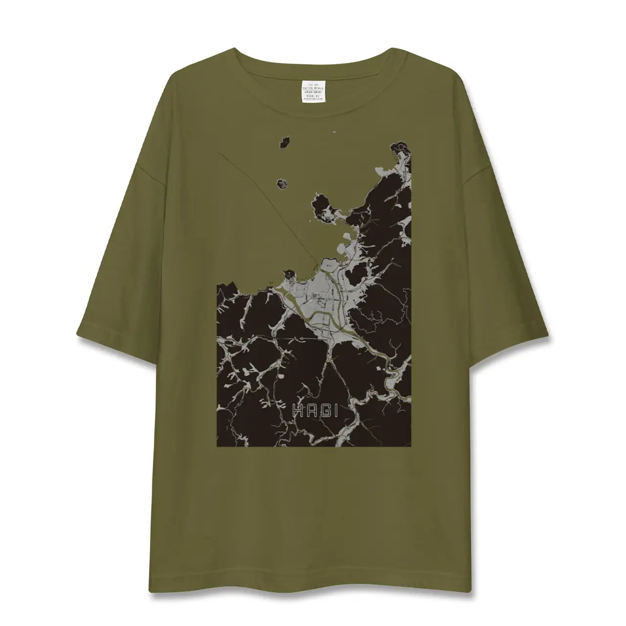 【萩(山口県)】地図柄ビッグシルエットTシャツ