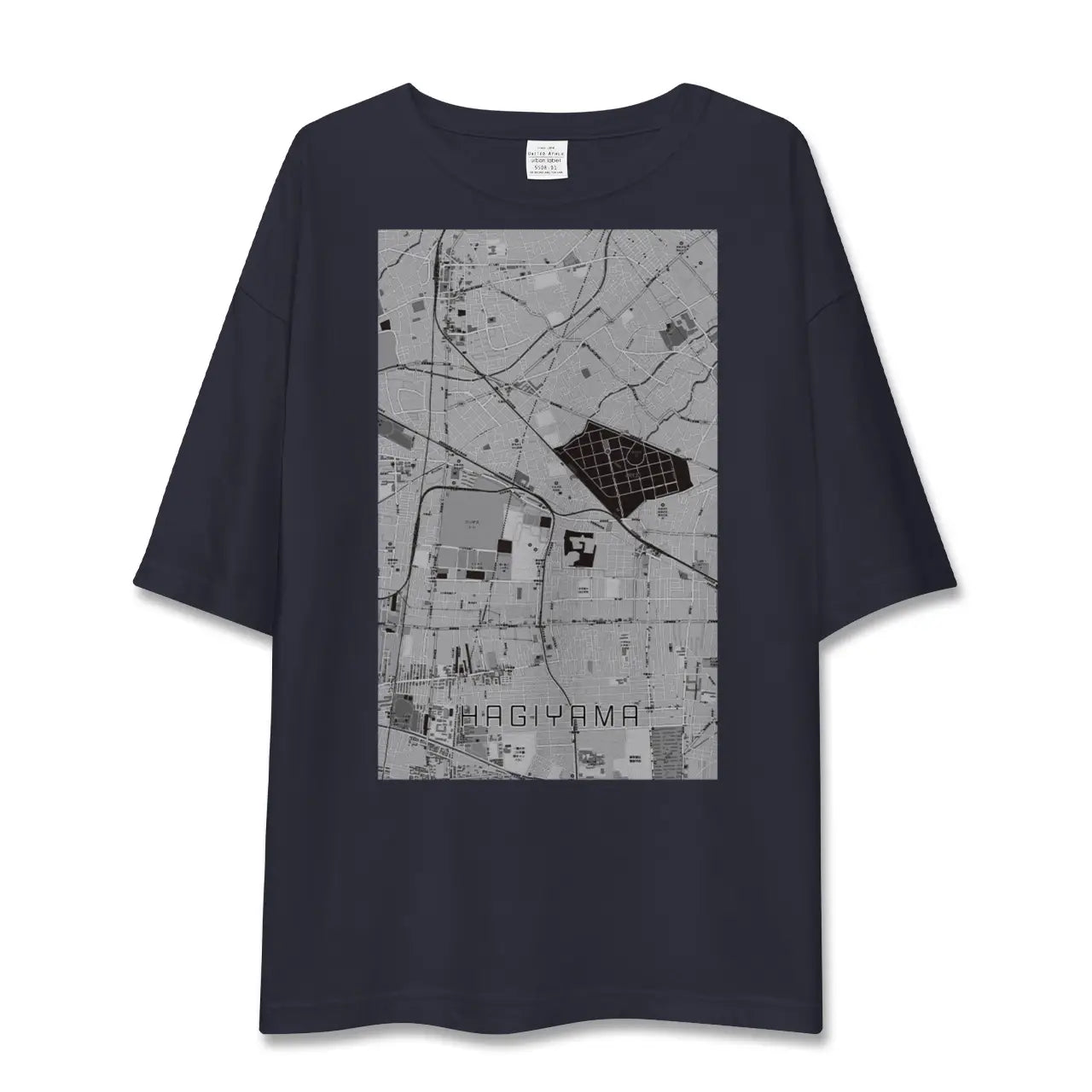 【萩山(東京都)】地図柄ビッグシルエットTシャツ