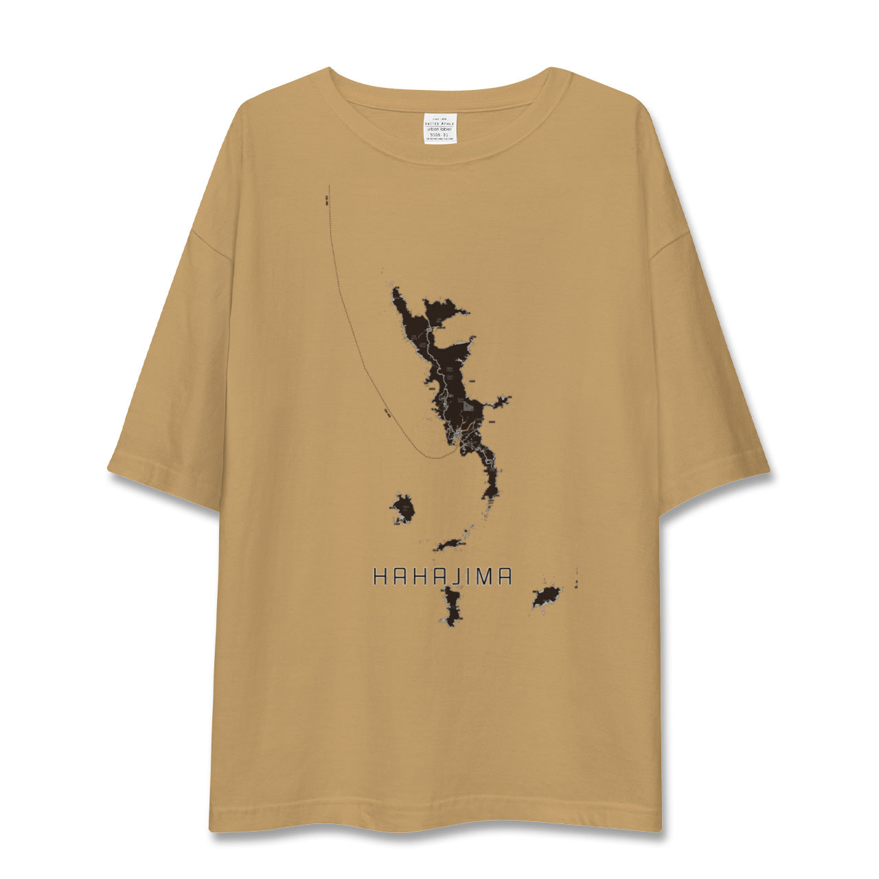 【母島(東京都)】地図柄ビッグシルエットTシャツ