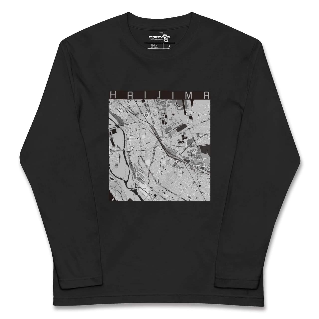 【拝島(東京都)】地図柄ロングスリーブTシャツ
