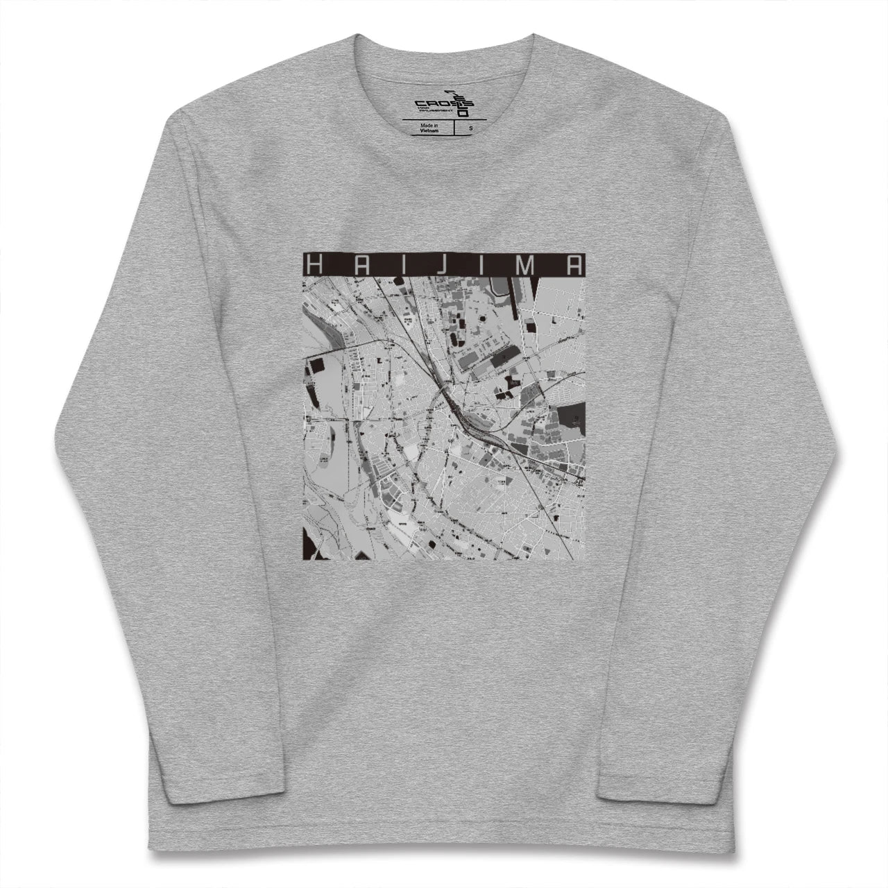 【拝島(東京都)】地図柄ロングスリーブTシャツ