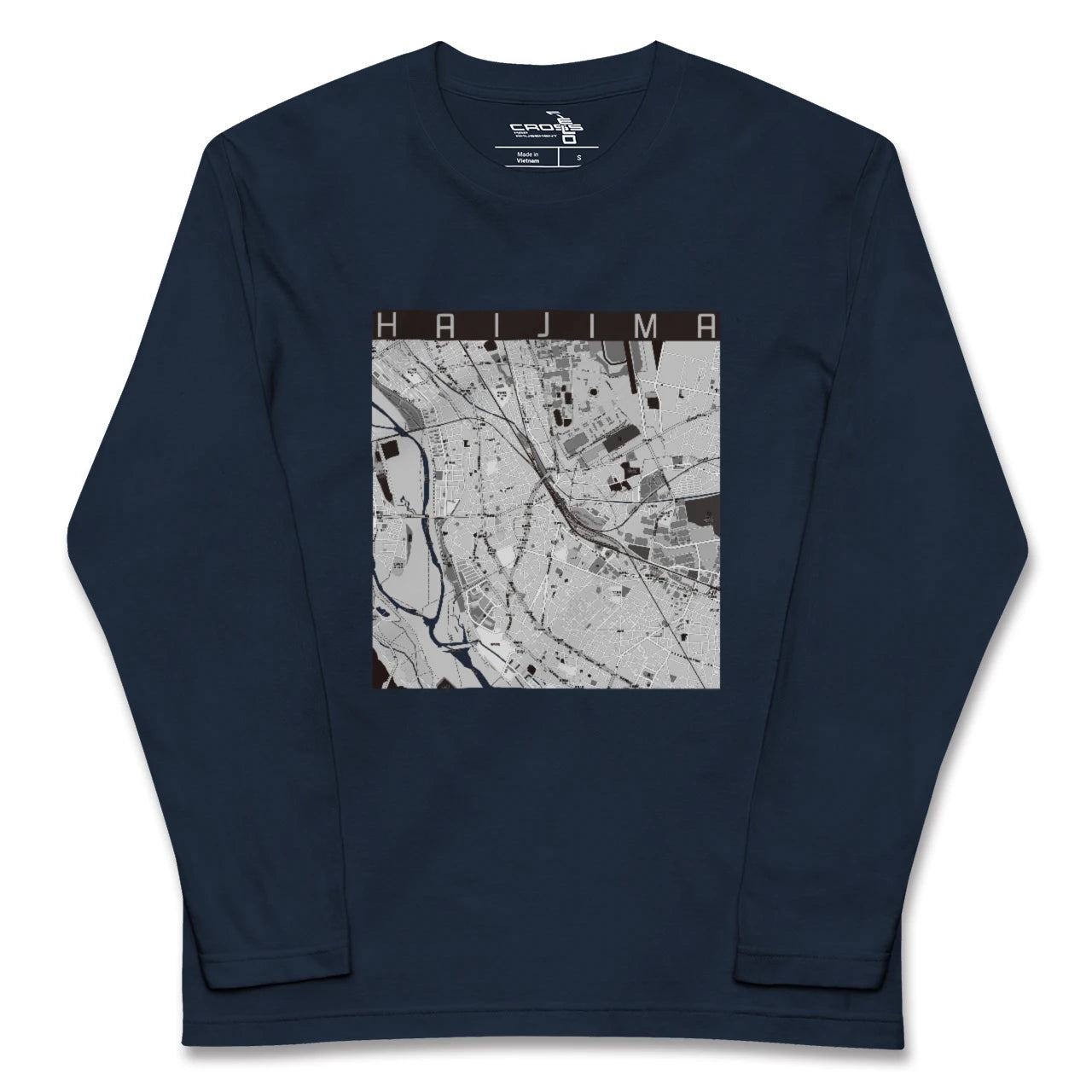 【拝島(東京都)】地図柄ロングスリーブTシャツ