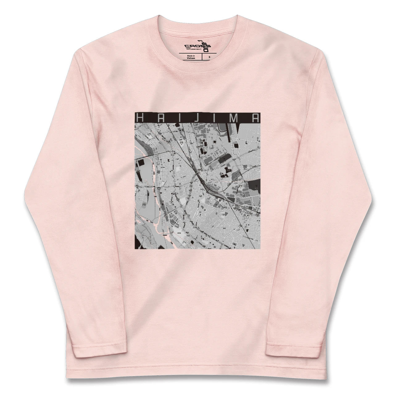 【拝島(東京都)】地図柄ロングスリーブTシャツ
