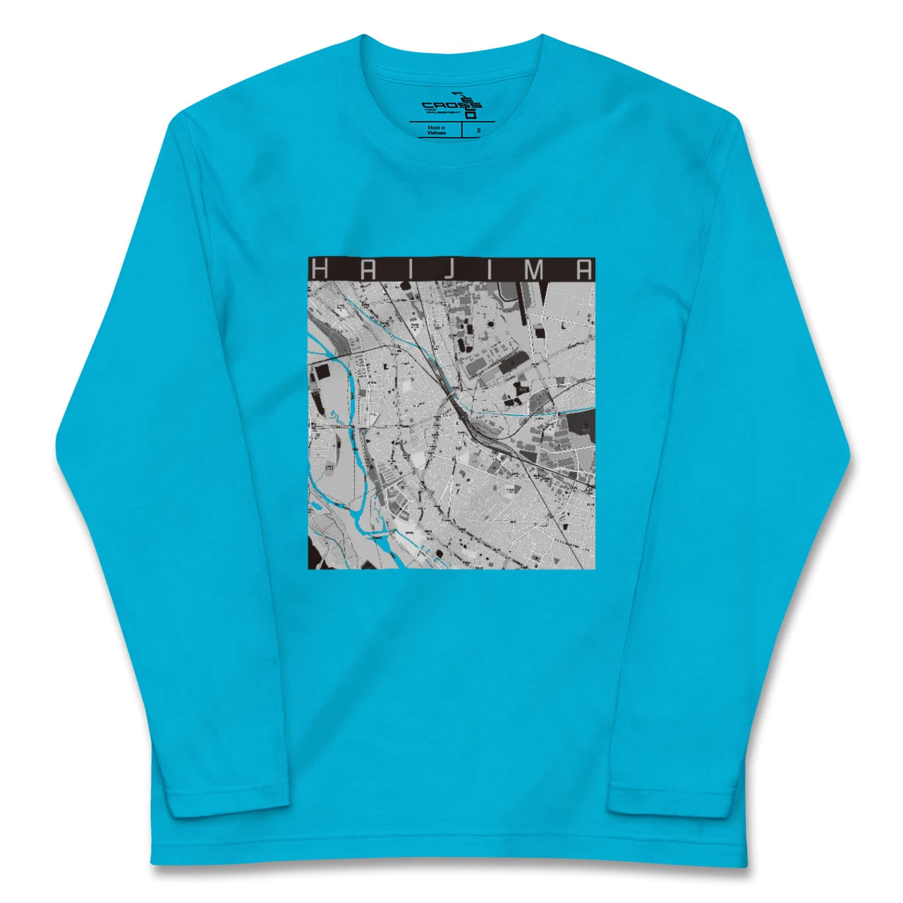 【拝島(東京都)】地図柄ロングスリーブTシャツ