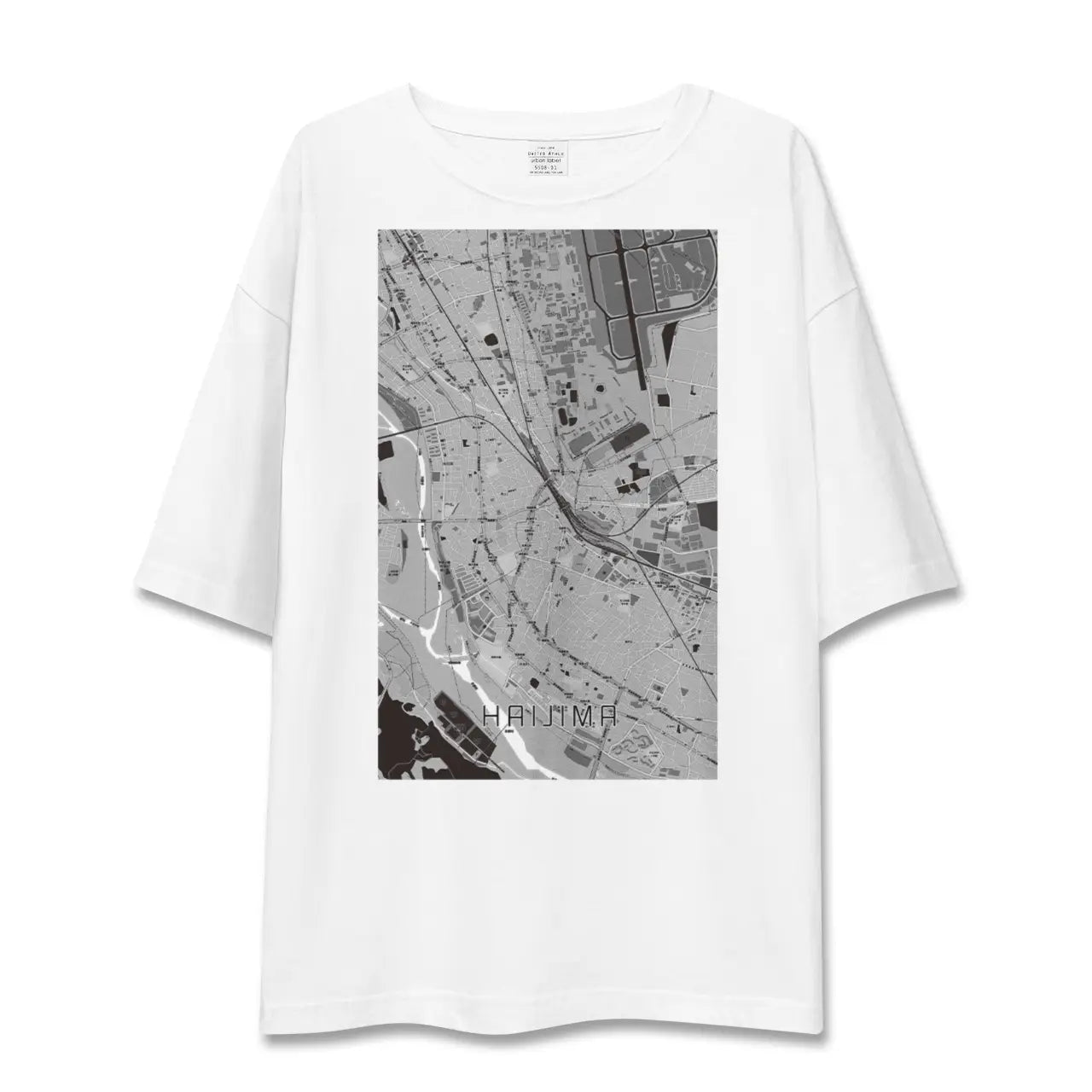 【拝島(東京都)】地図柄ビッグシルエットTシャツ