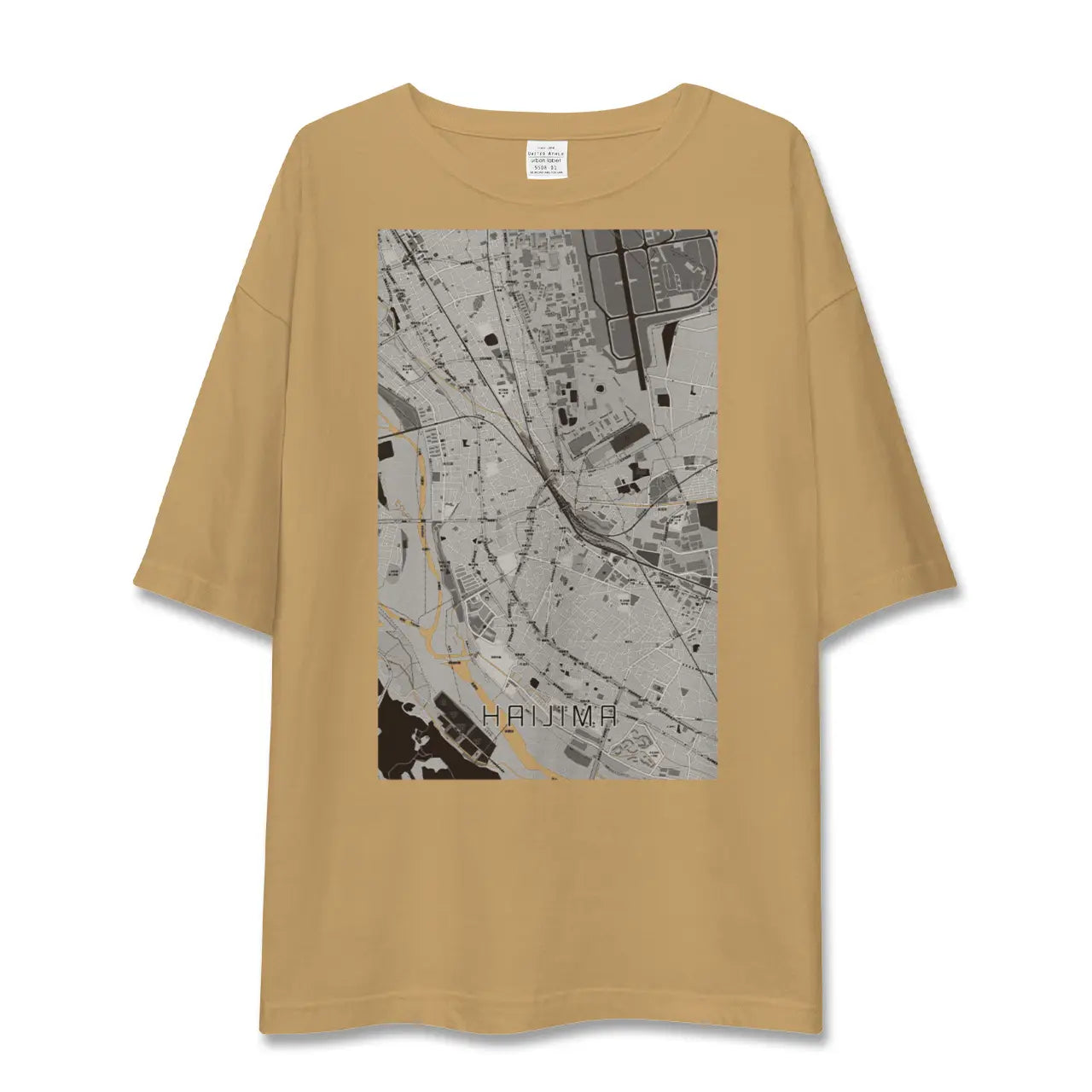 【拝島(東京都)】地図柄ビッグシルエットTシャツ
